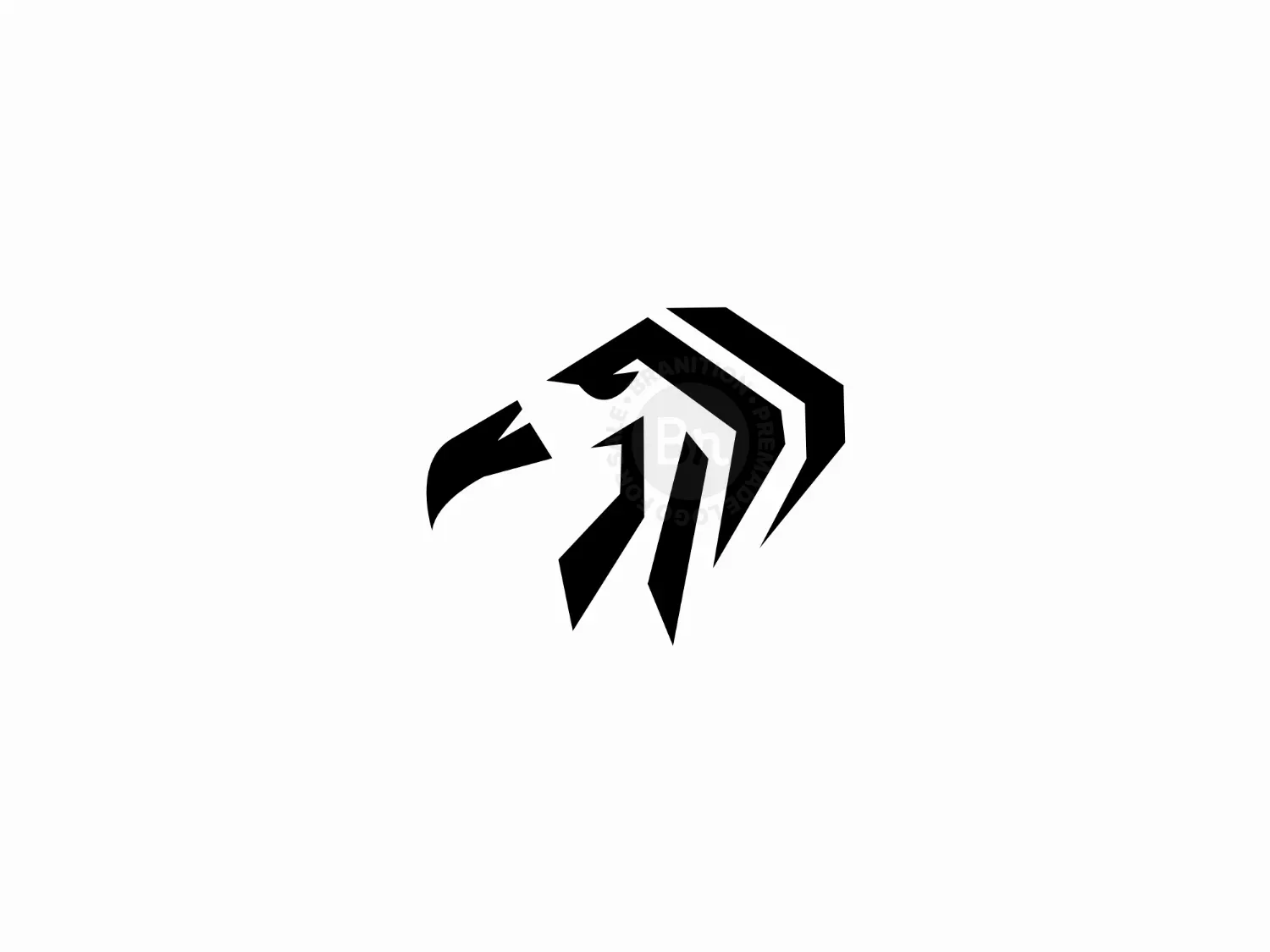 Eagle Head Line Logo