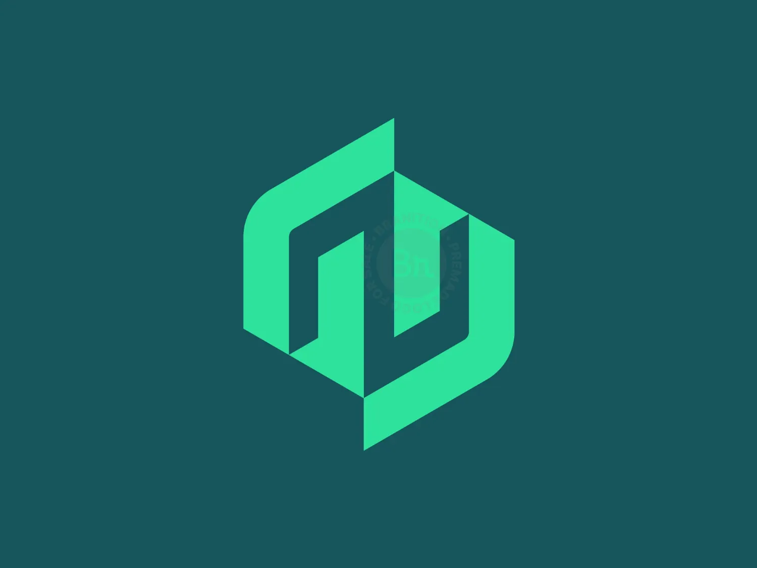 Modern Letter N Brand Logo
