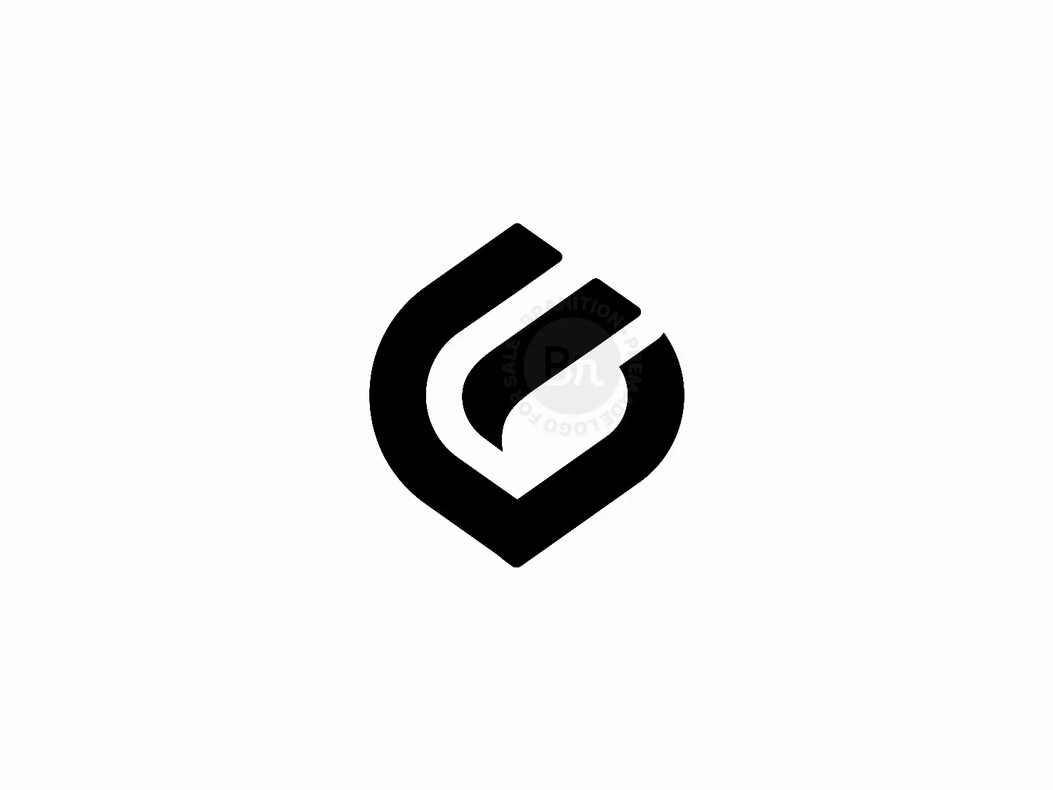 Abstract FG Letter Logo Design