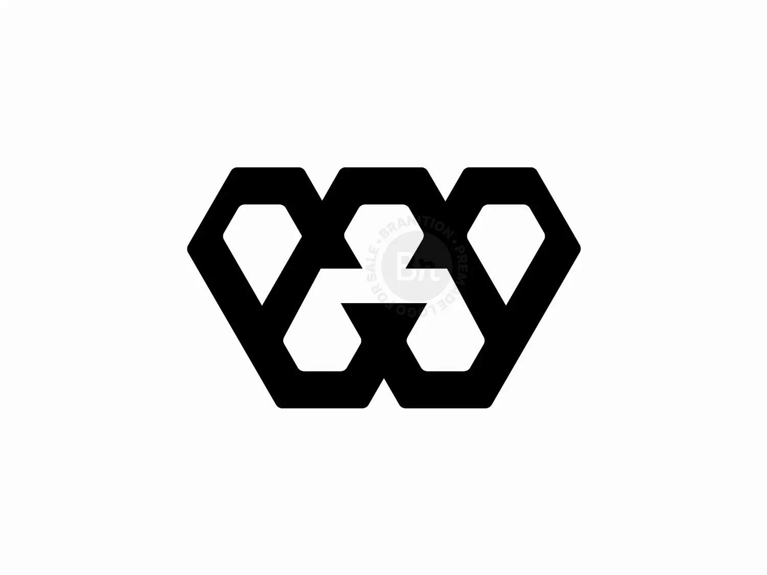 Negativespace AW Geometric Logo