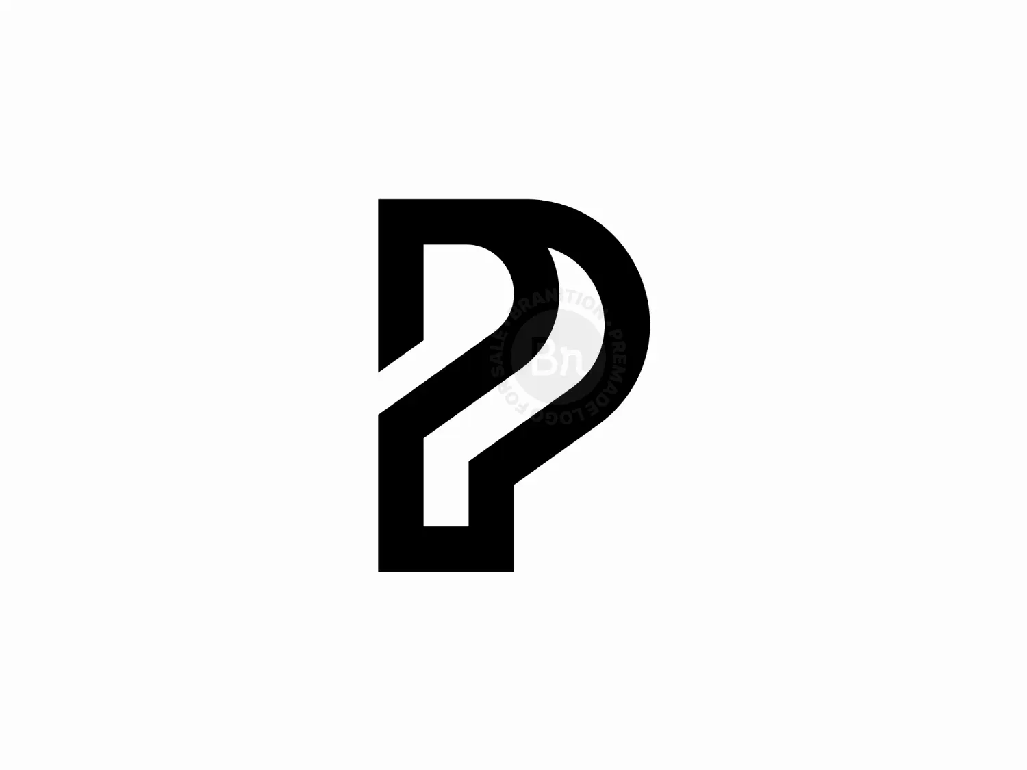 Letter P Initial Logo
