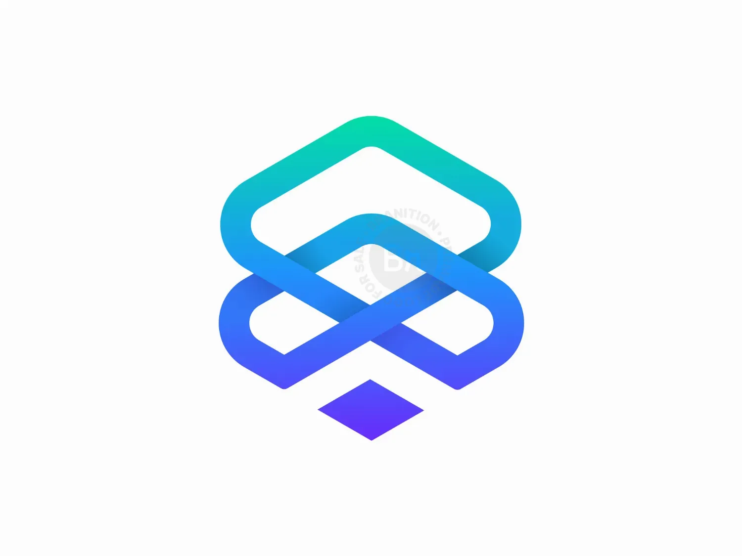 Modern AI Technology SaaS Company Logo