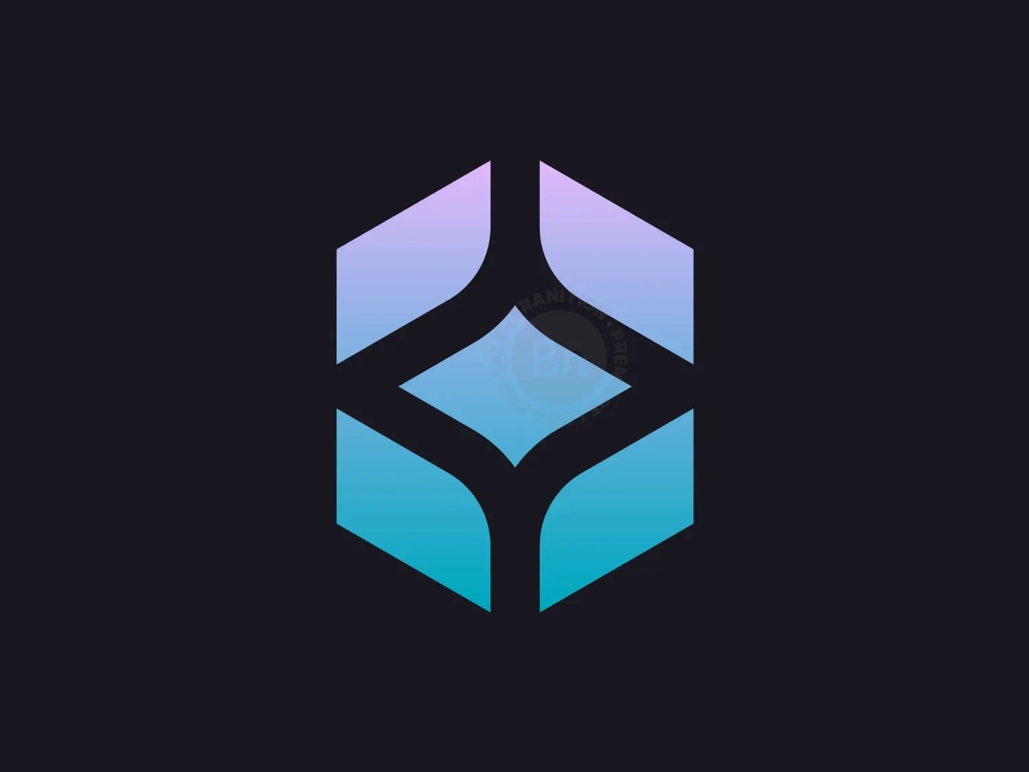 Modern Letter H Geometric Logo