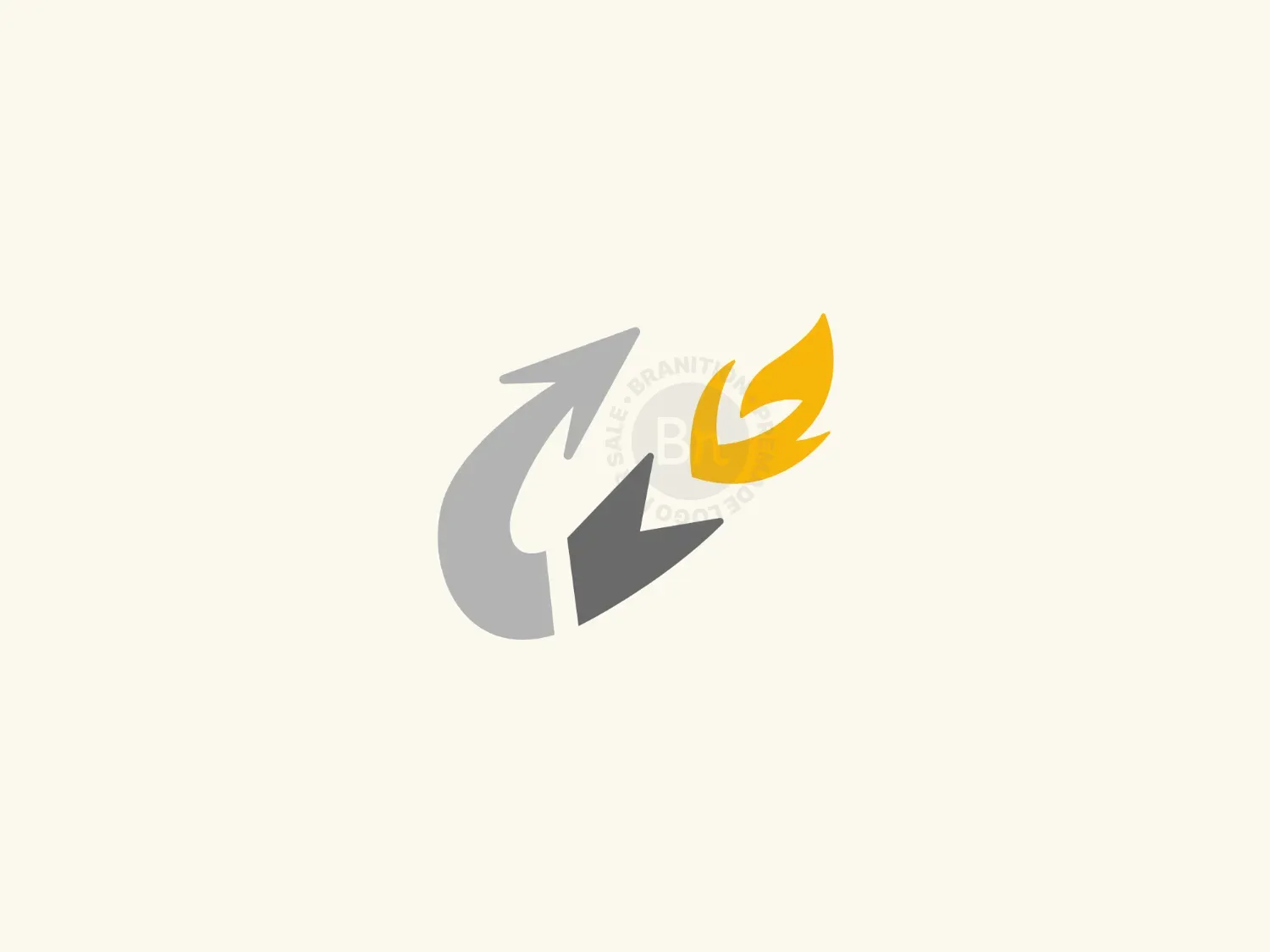 Rocket Arrow Letter C Logo