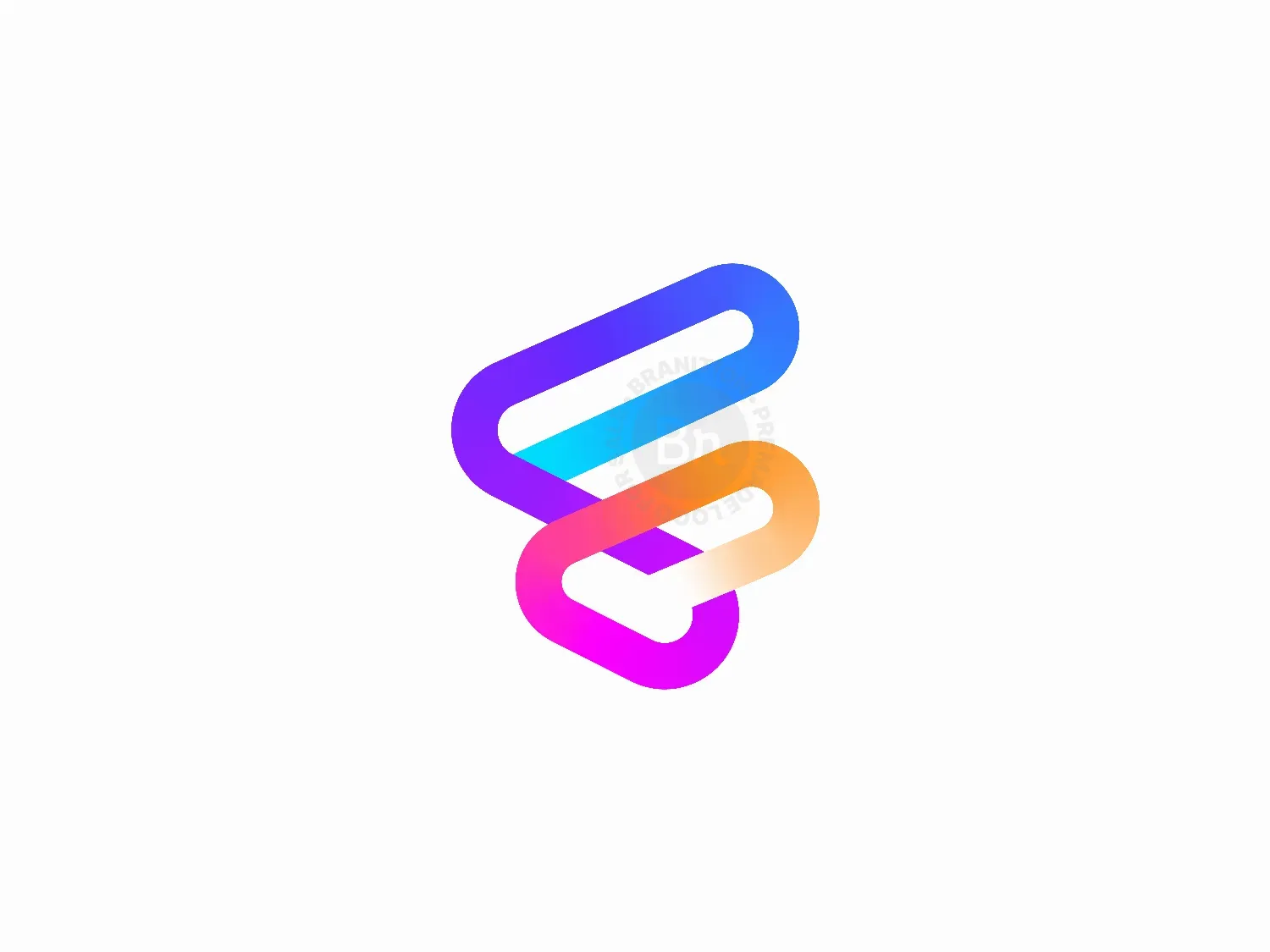 Colorful F Letter Logo Design