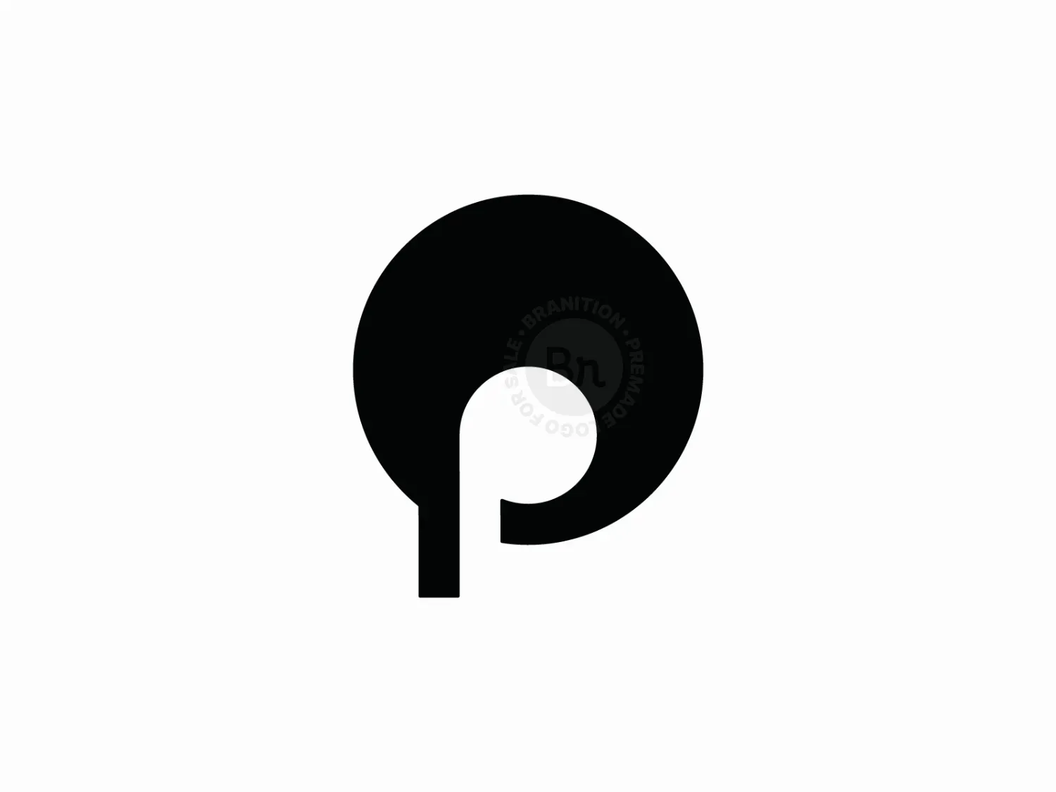 Circular P Logo Design // For Sale