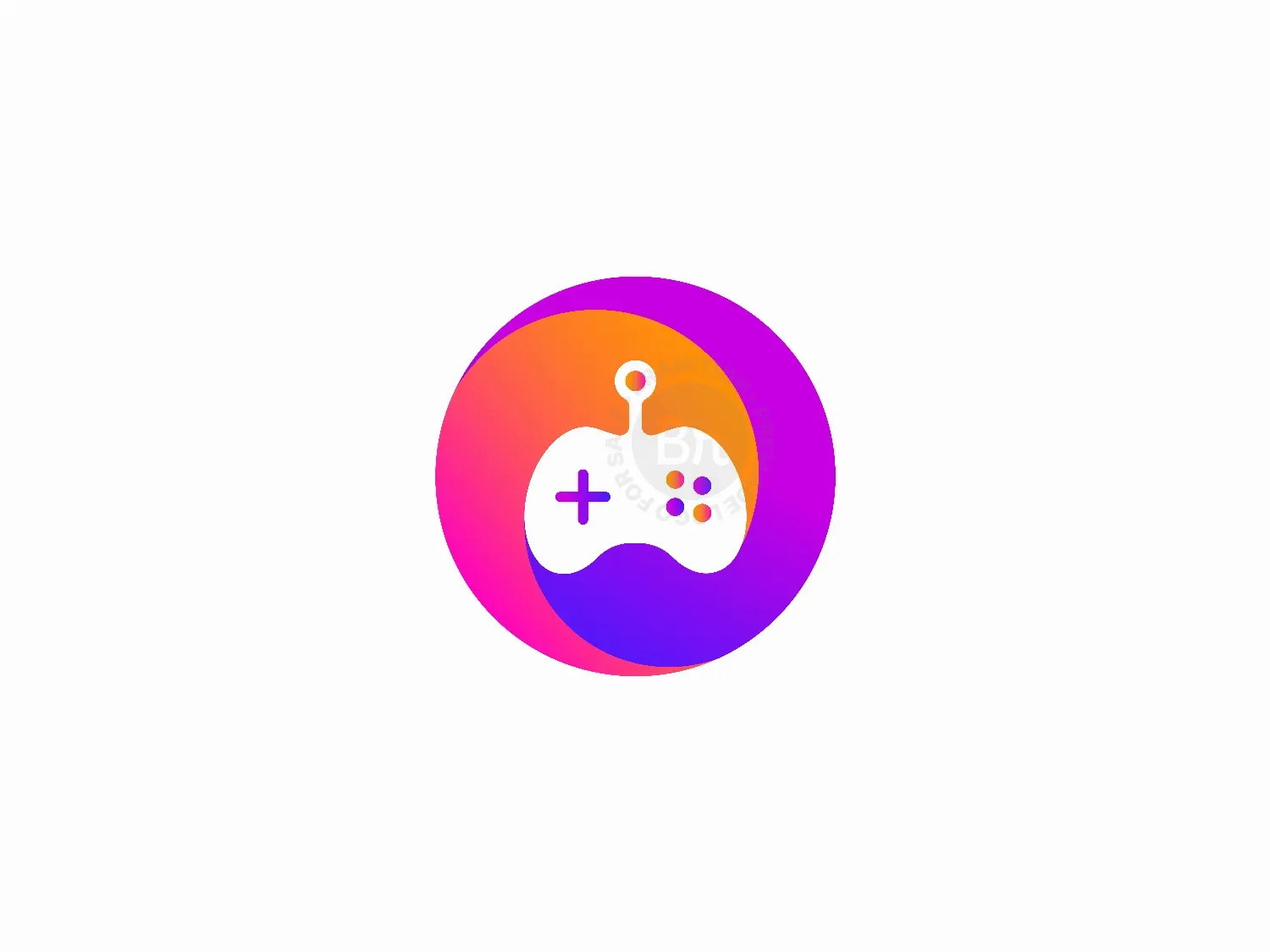 Colorful Game Controller Logo Design