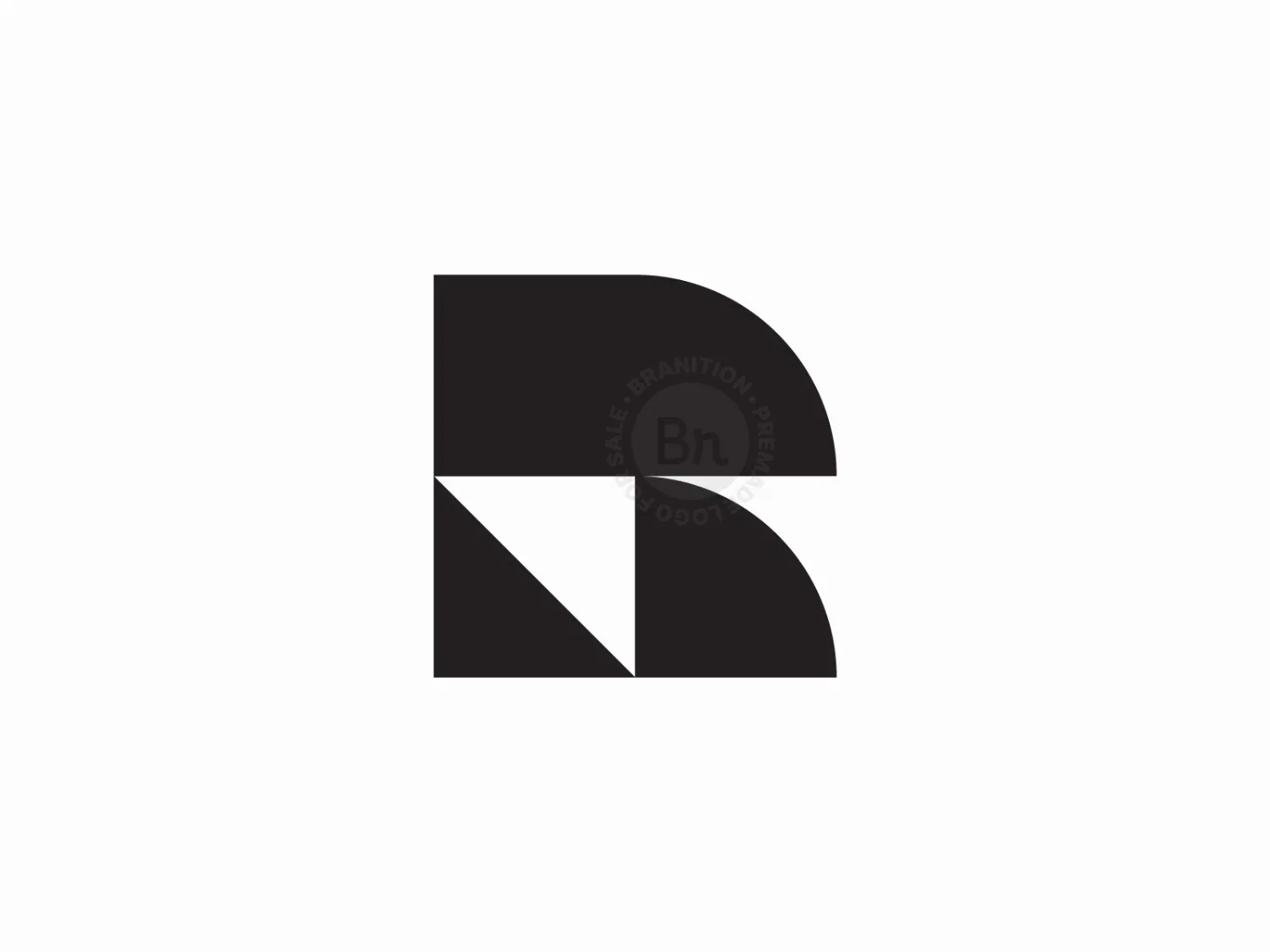 Geometric R Letter Logo Design // For Sale