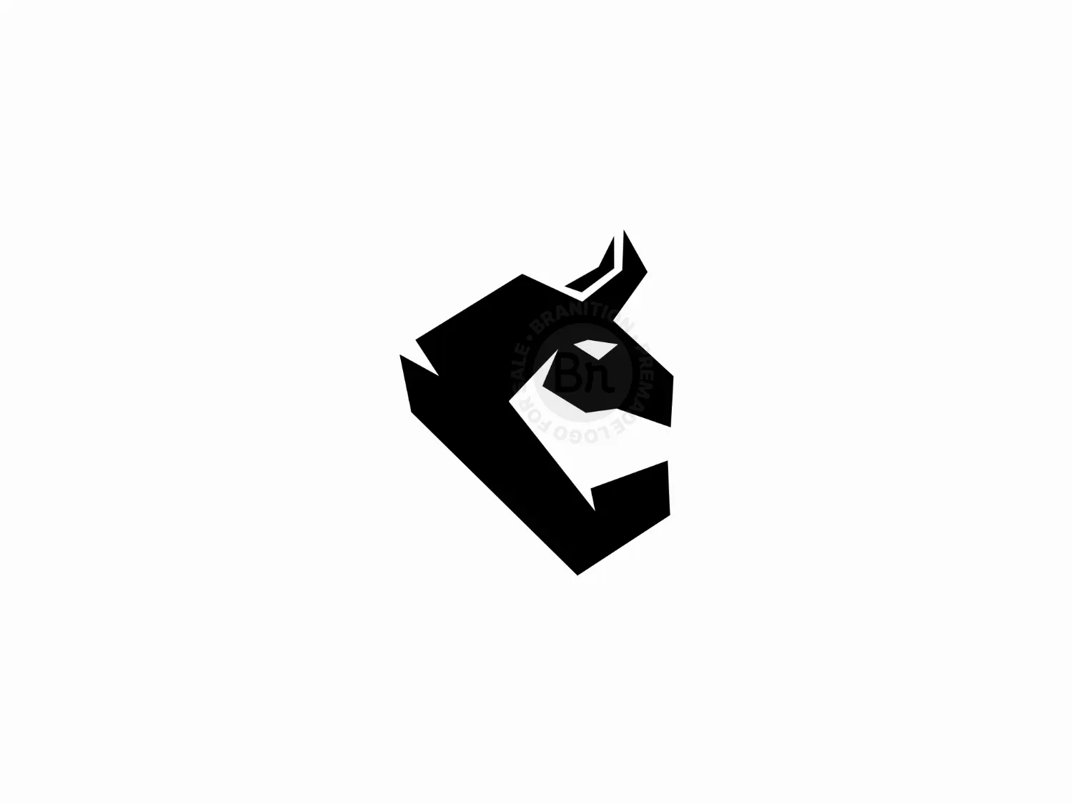 Letter B Bull Logo