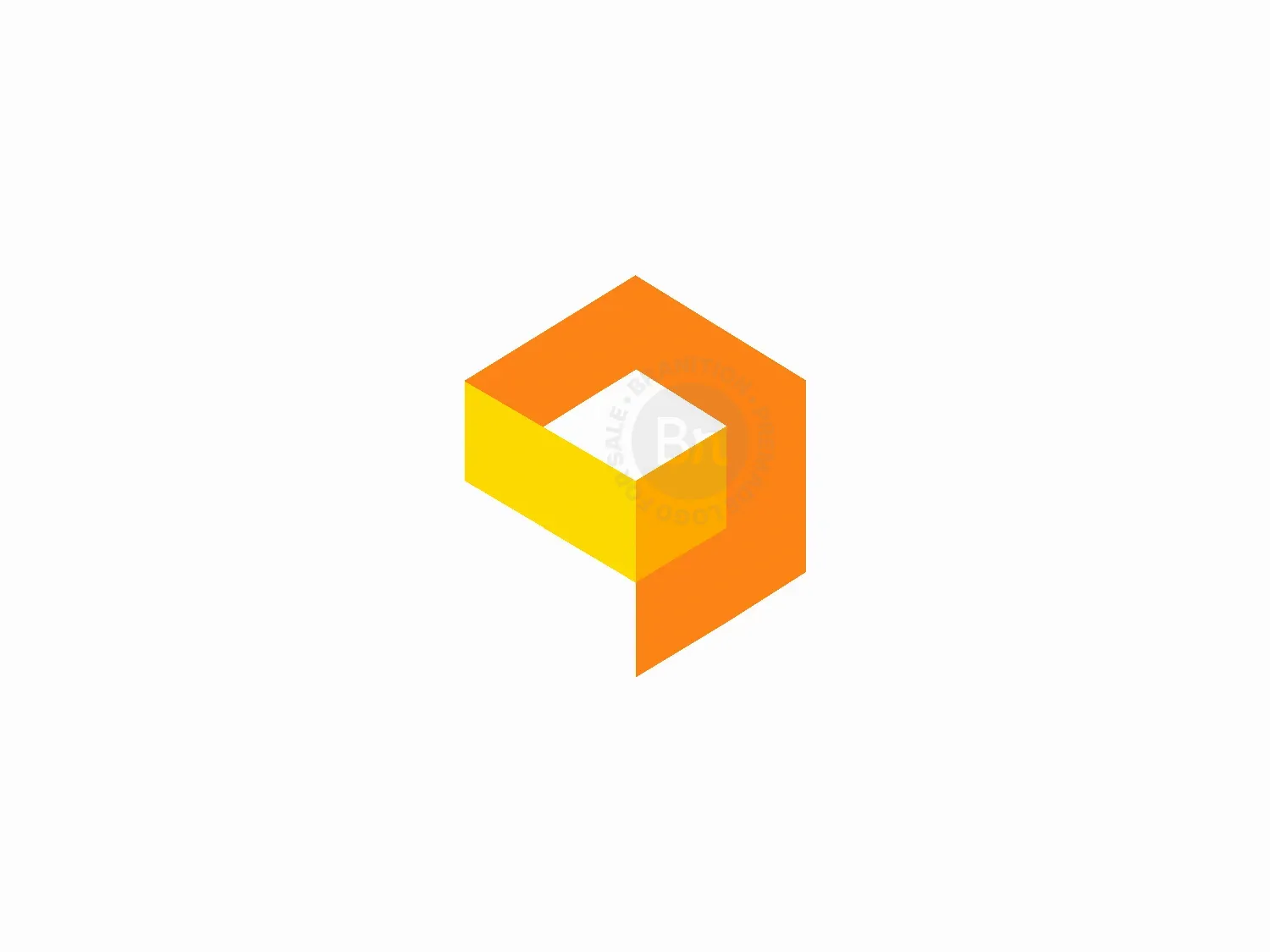 Abstract G Letter Cube Logo Design
