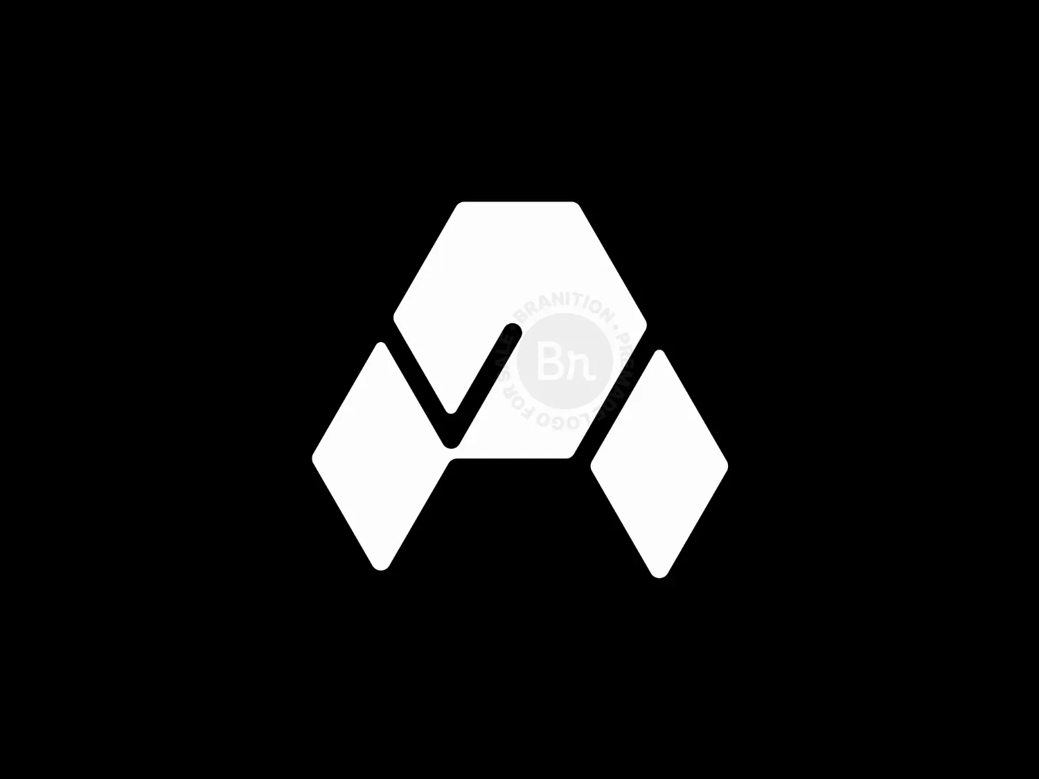 Letter PA Geometric Logo