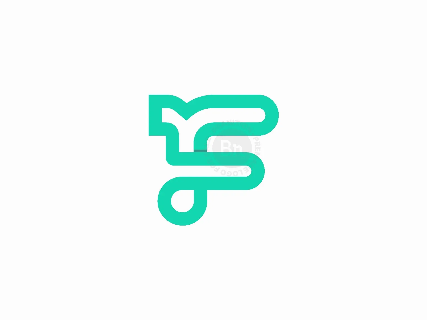 Minimal F Letter Logo Design