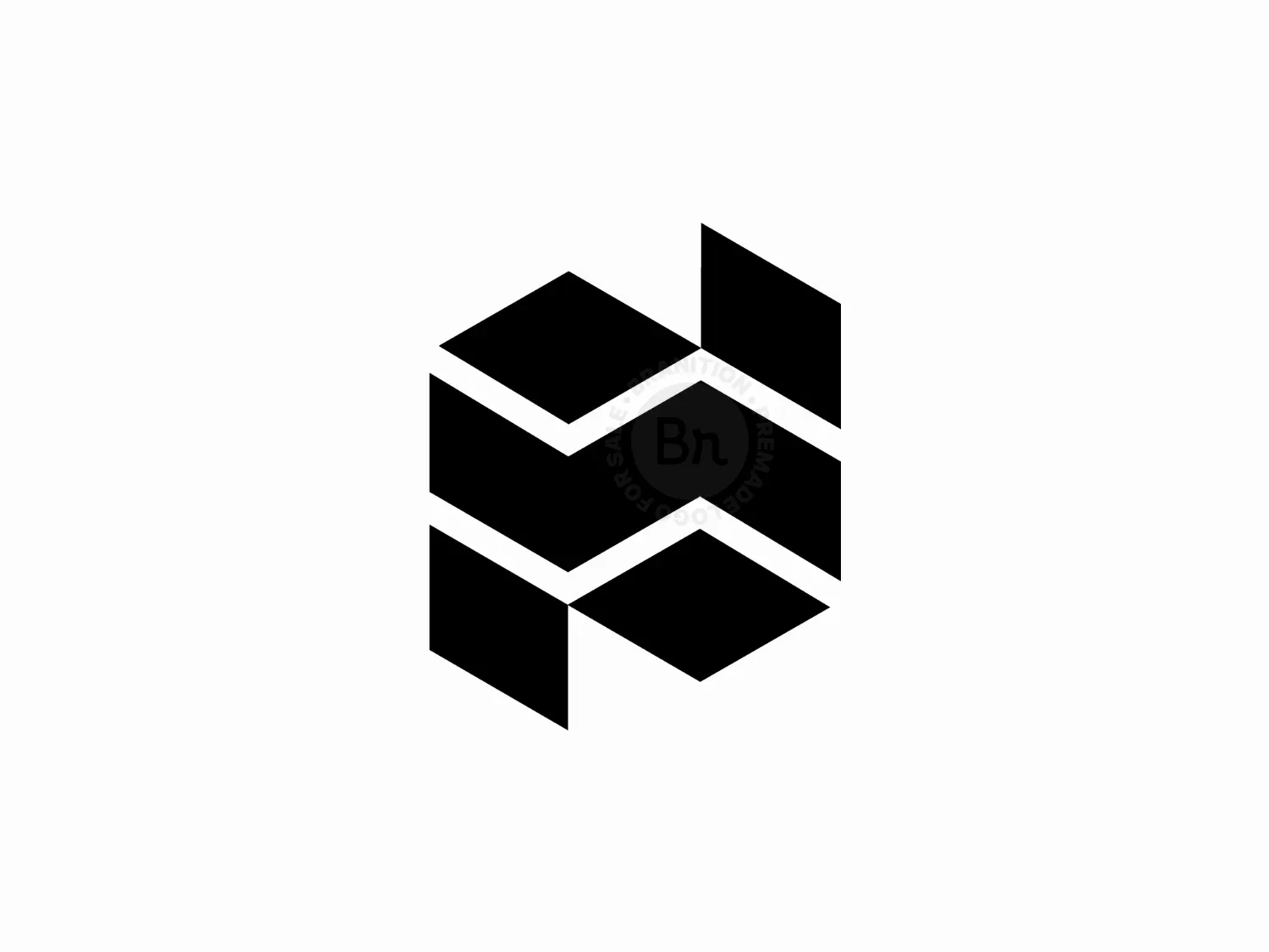 Geometric Letter N Logo