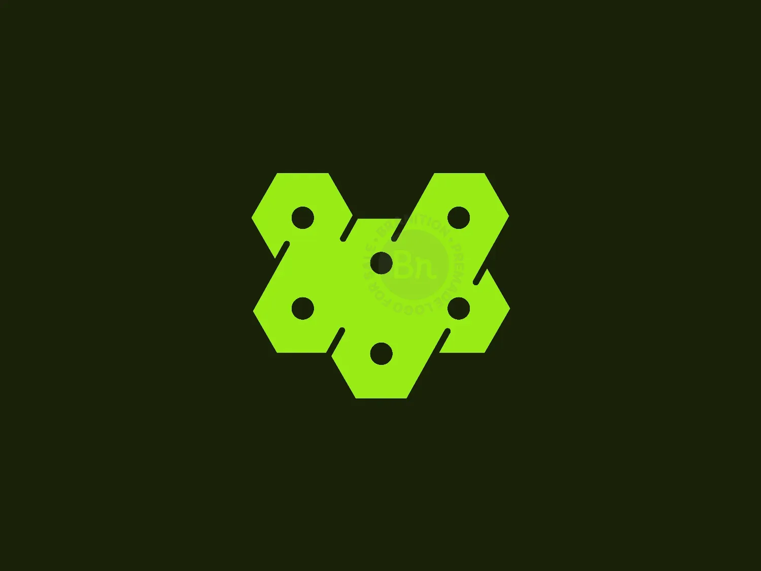 Abstract Hexagon Honeycomb Logo Design