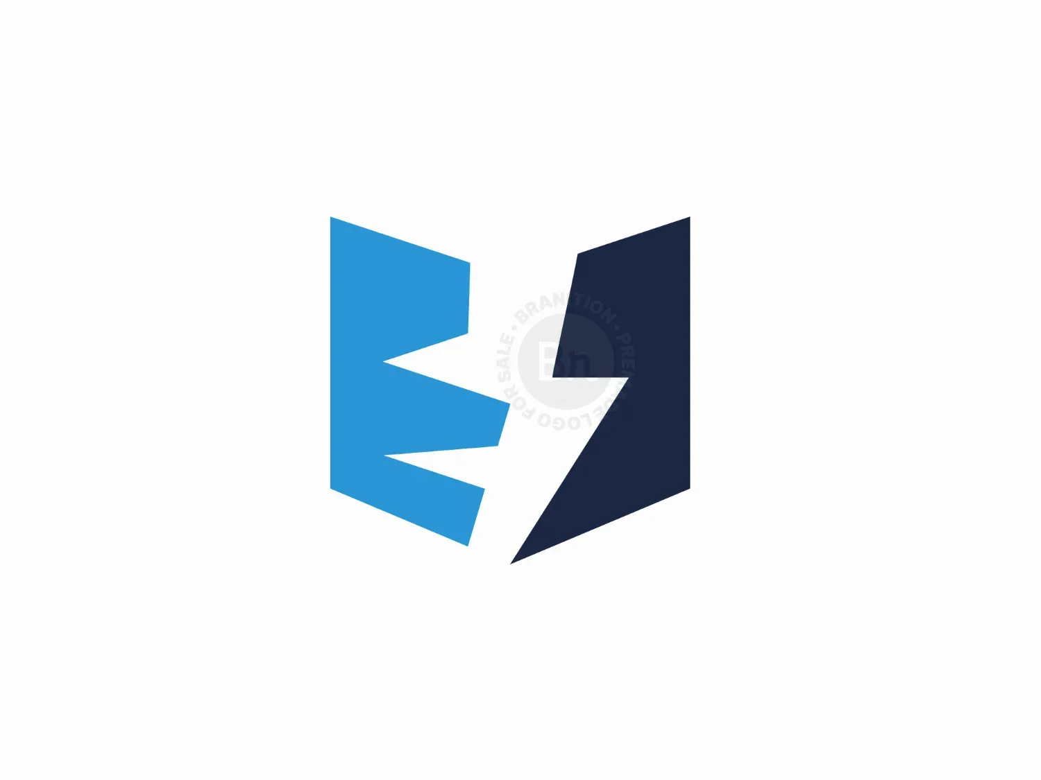 Letter E Electric Book Logo