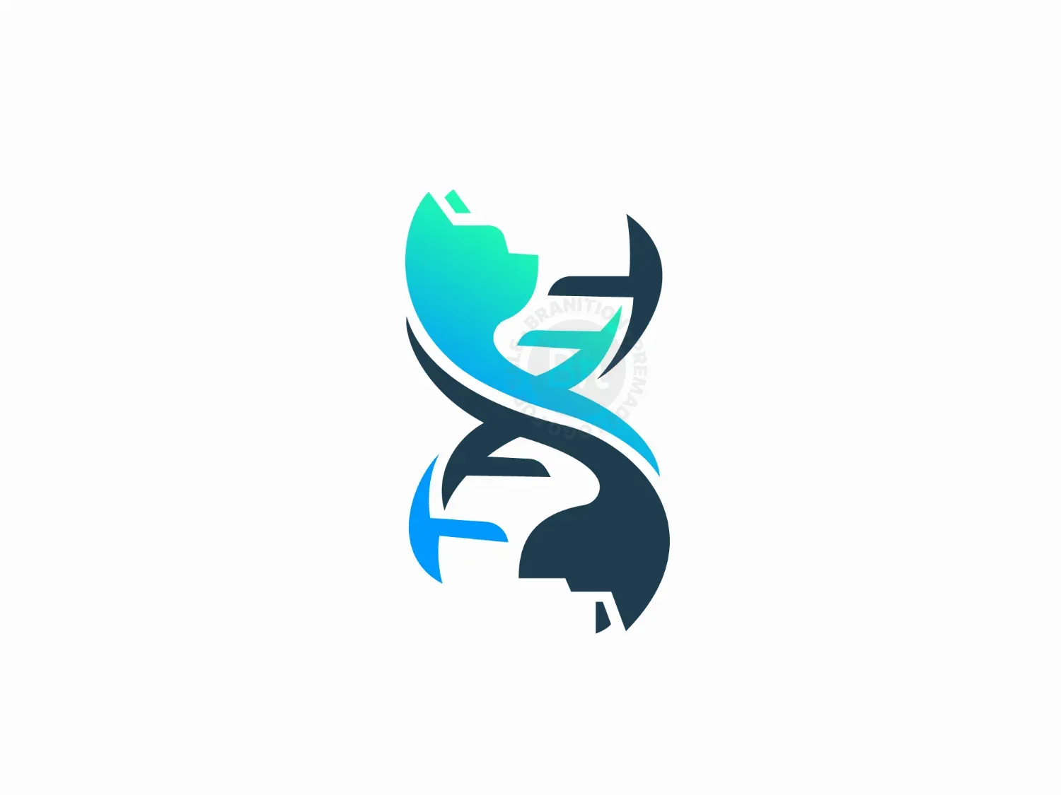 DNA Helix Pet Logo
