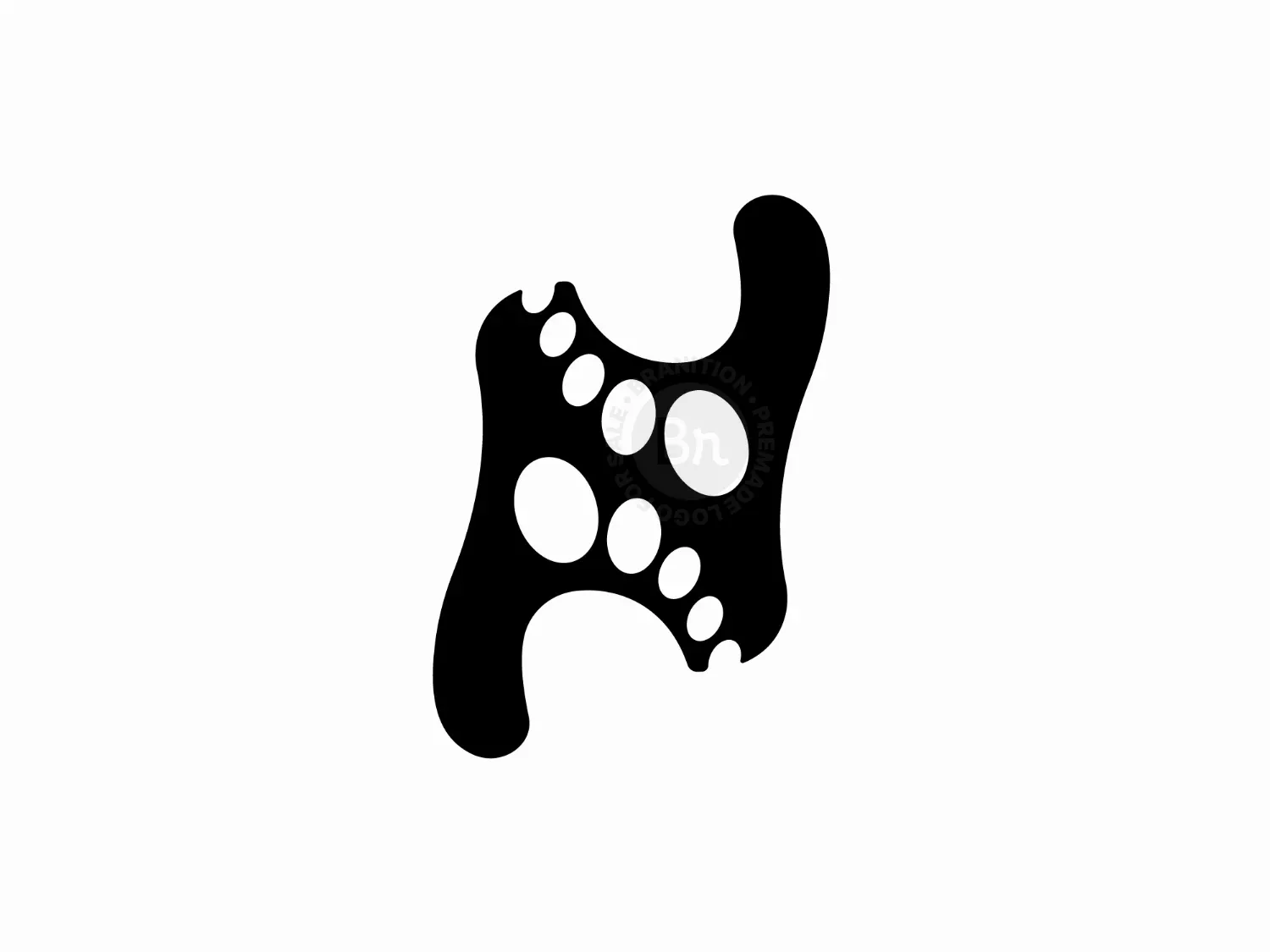 Letter N Footprint Logo