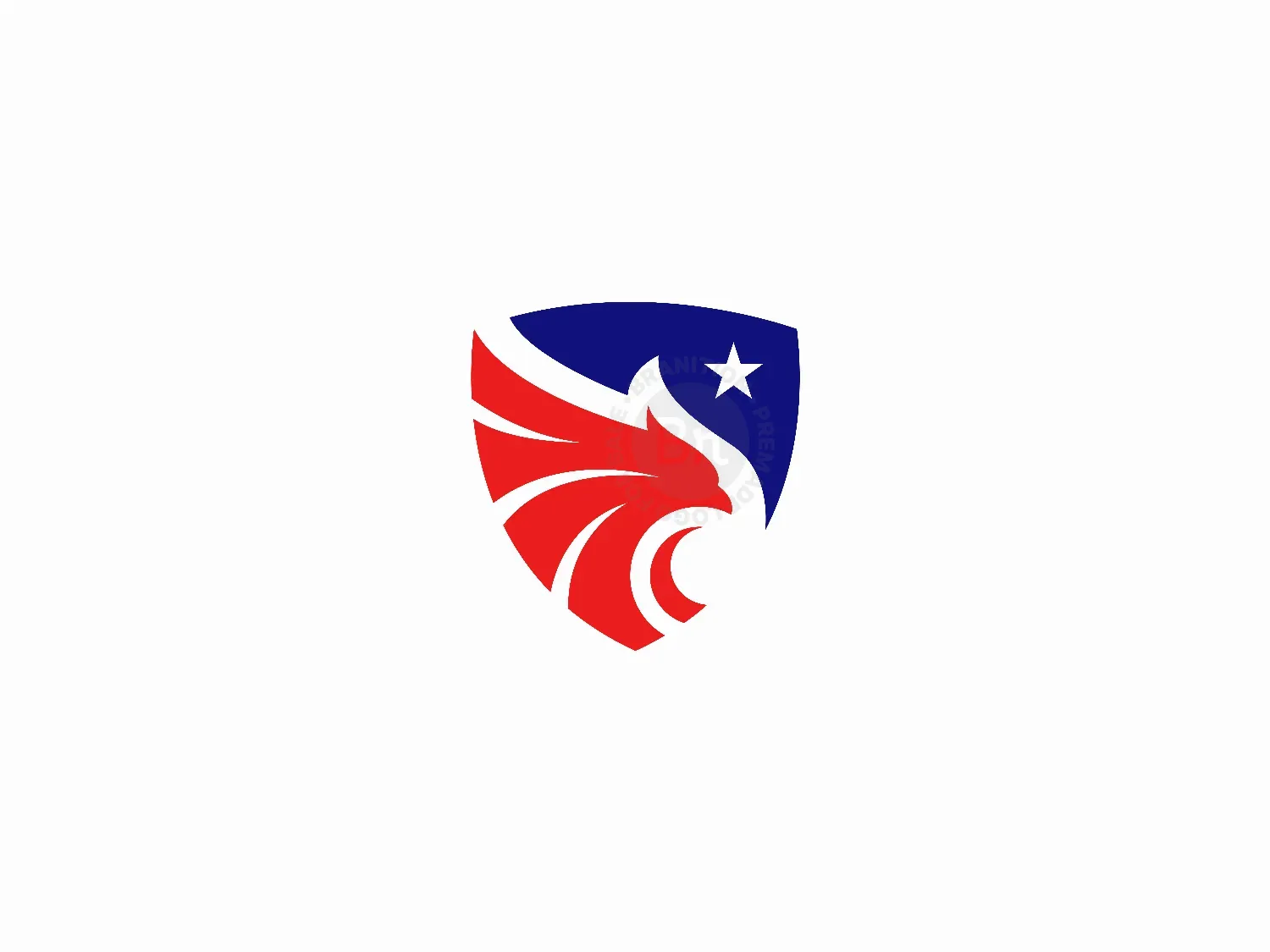Eagle Or Falcon Shield Logo