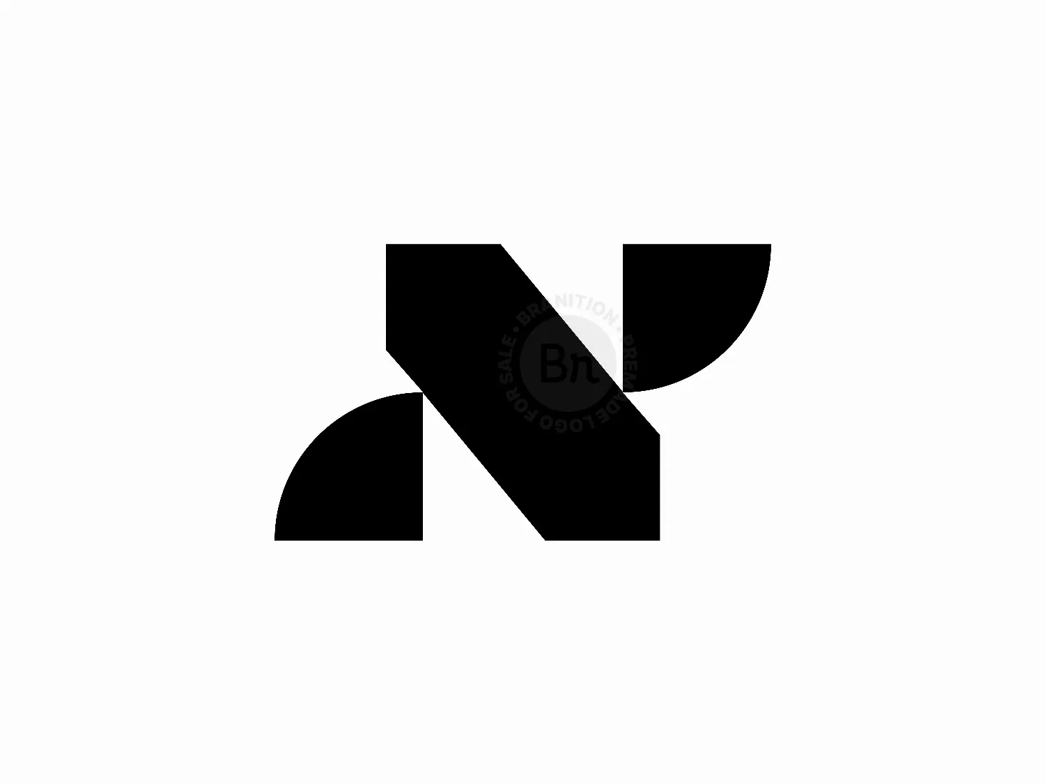 Abstract N Letter Logo Design