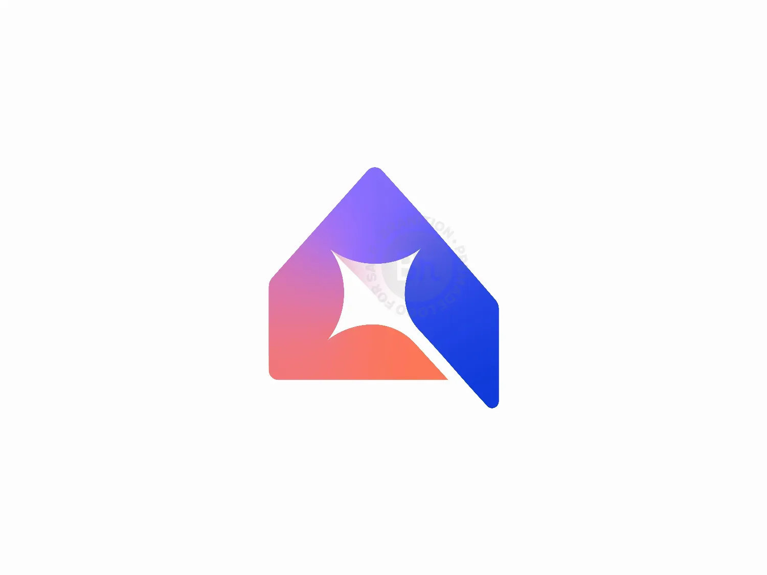 Abstract Home Spark Logo Design