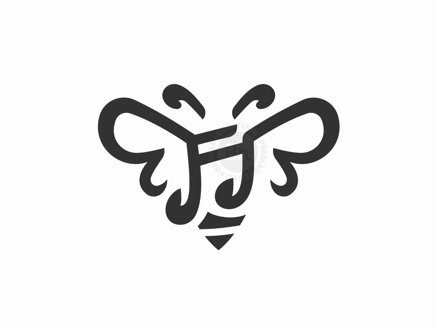 Bee Music Note Logo
