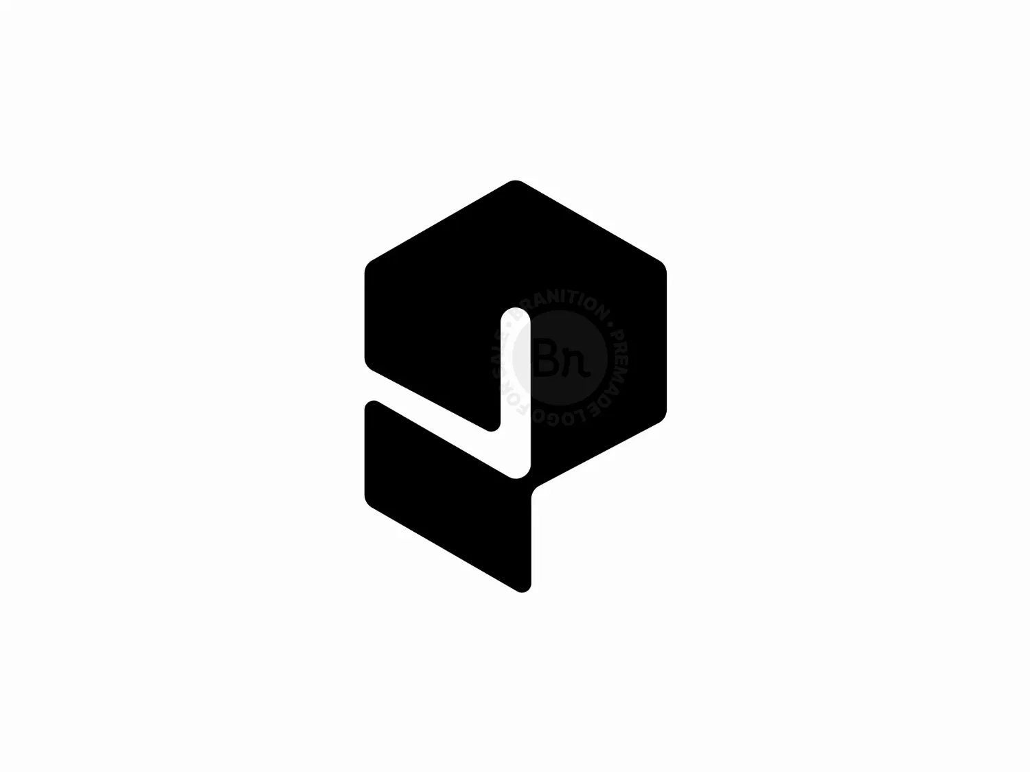 Letter P Hexagon Logo