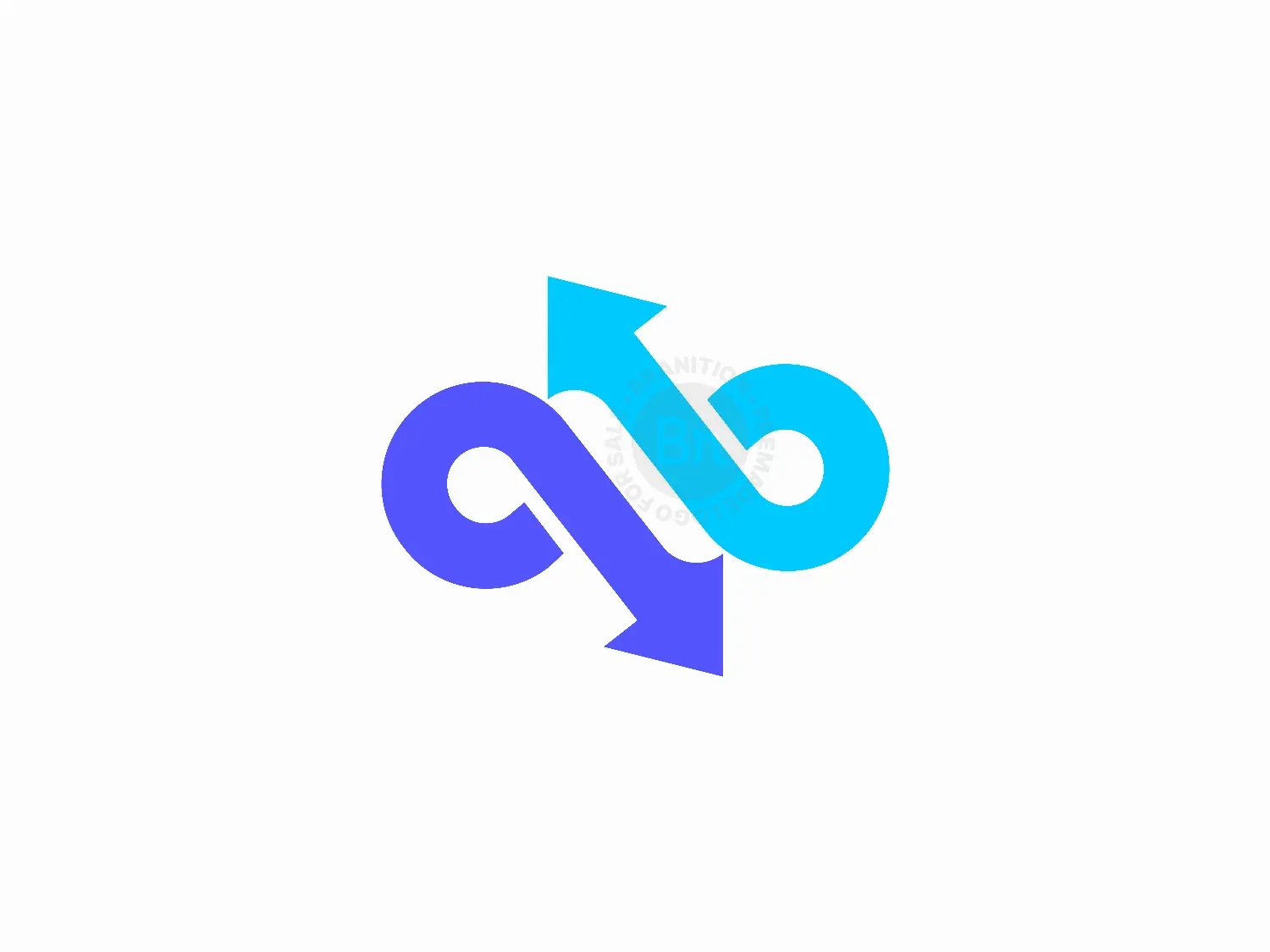 Abstract Infinity Arrow Logo Design