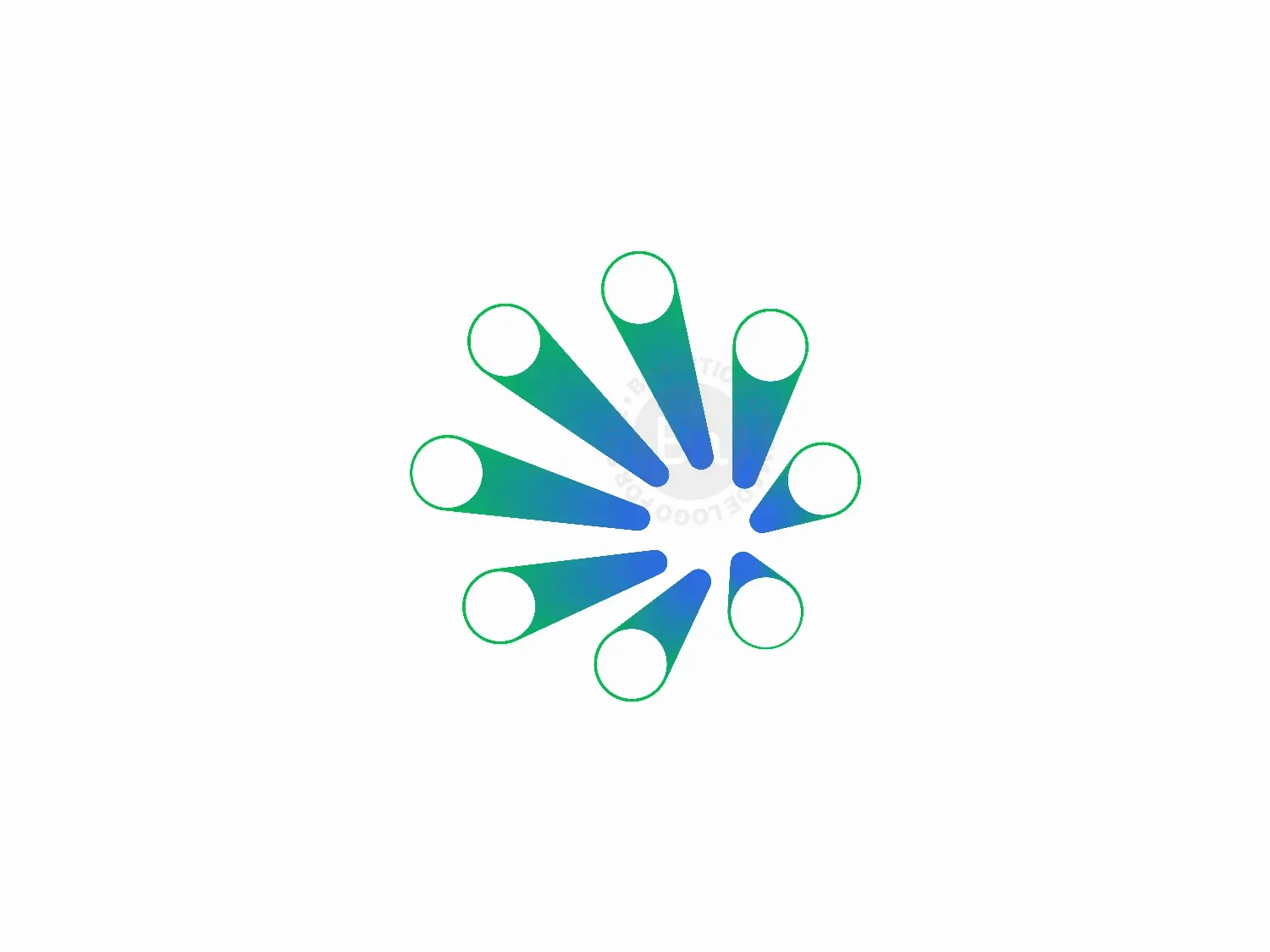 Abstract Network Circle Logo Design