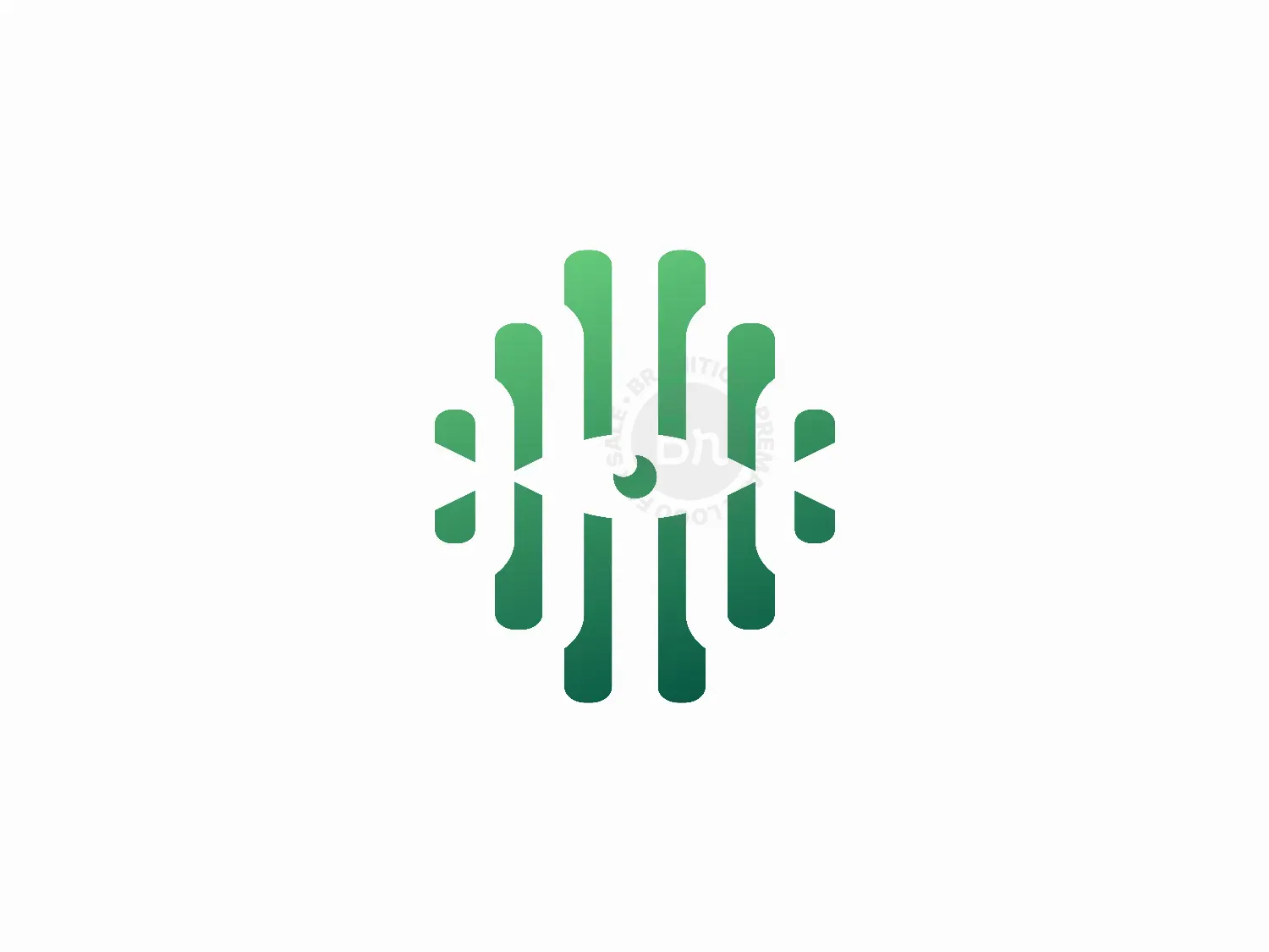 Abstract Eye Sound Wave Logo Design