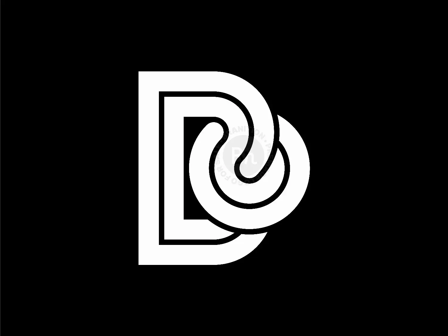 Letter BO Initial OB Modern Geometric Line Lettermark Logo