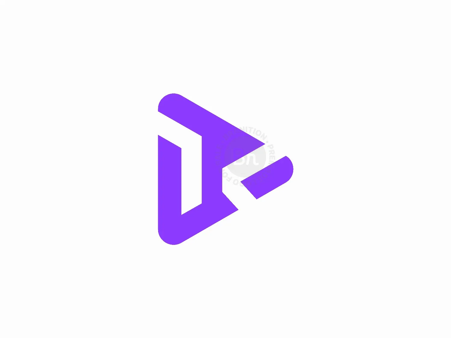Abstract K Letter Media Player Logo Design