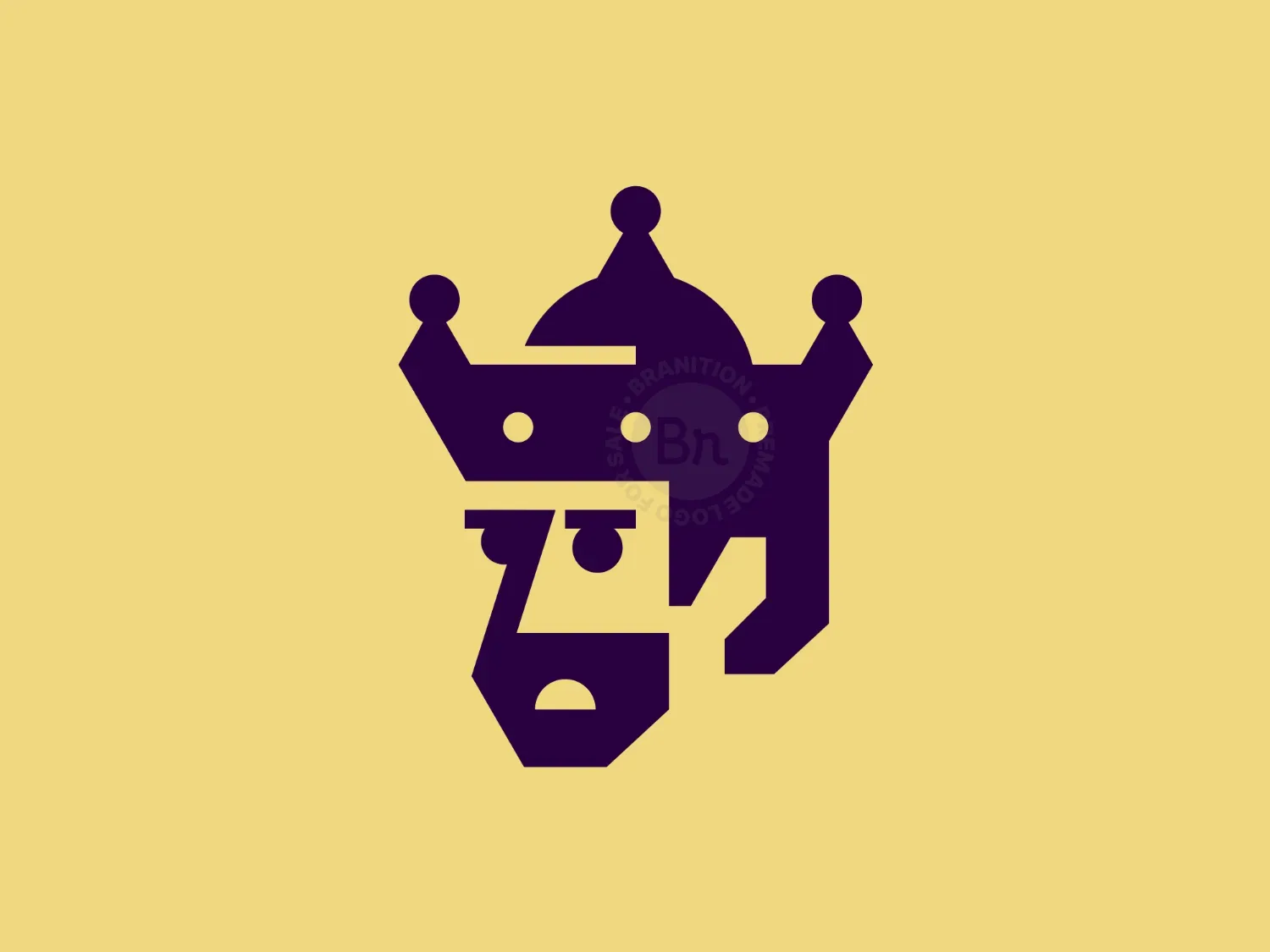 Geometric King Simple Logo