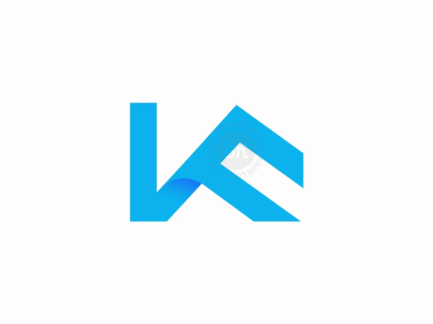 Abstract KF Real Estate Logo Design