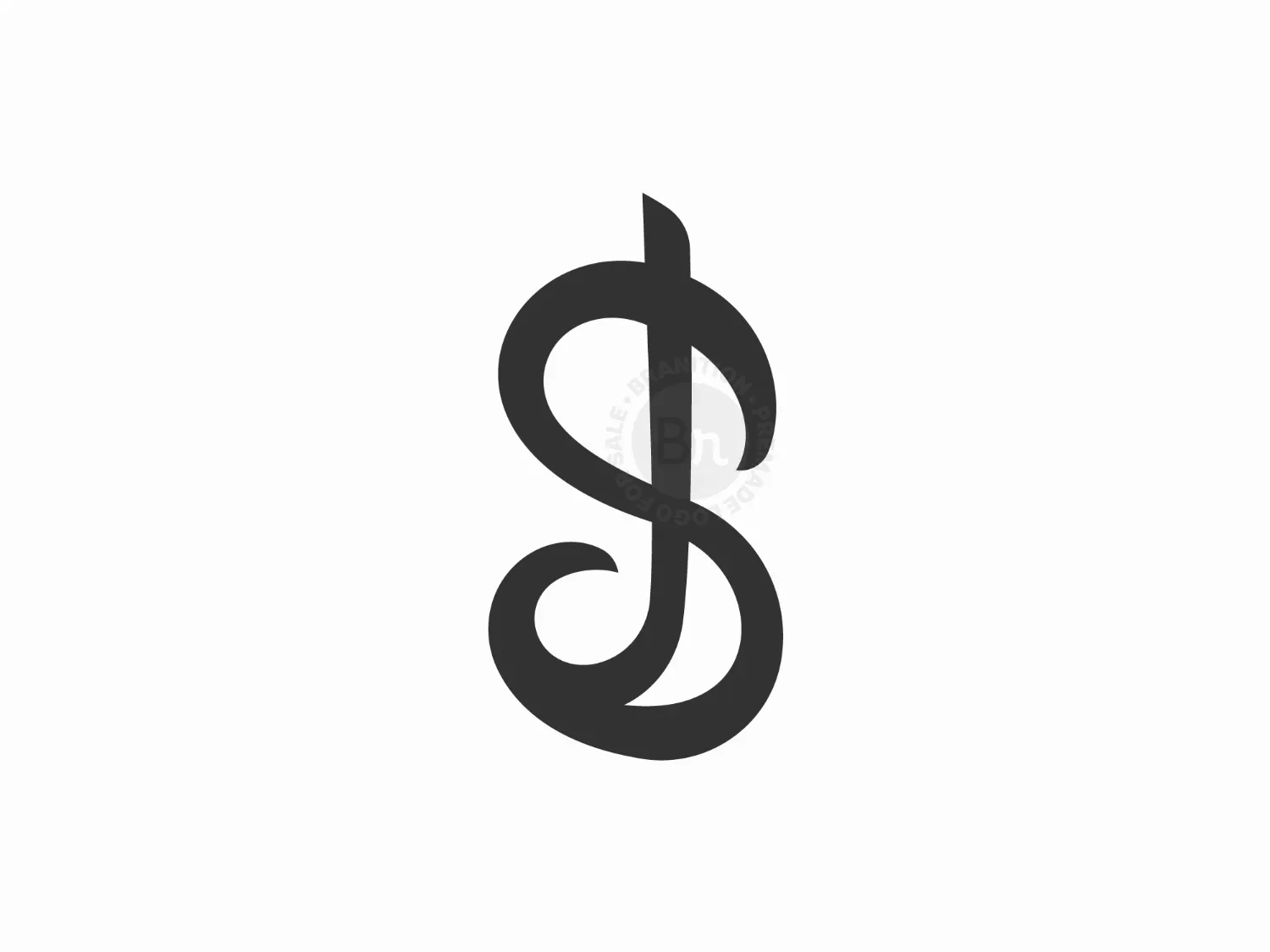 Letter S Music Note Logo