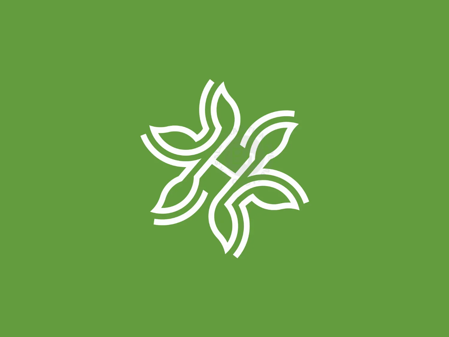 Letter H Nature Logo