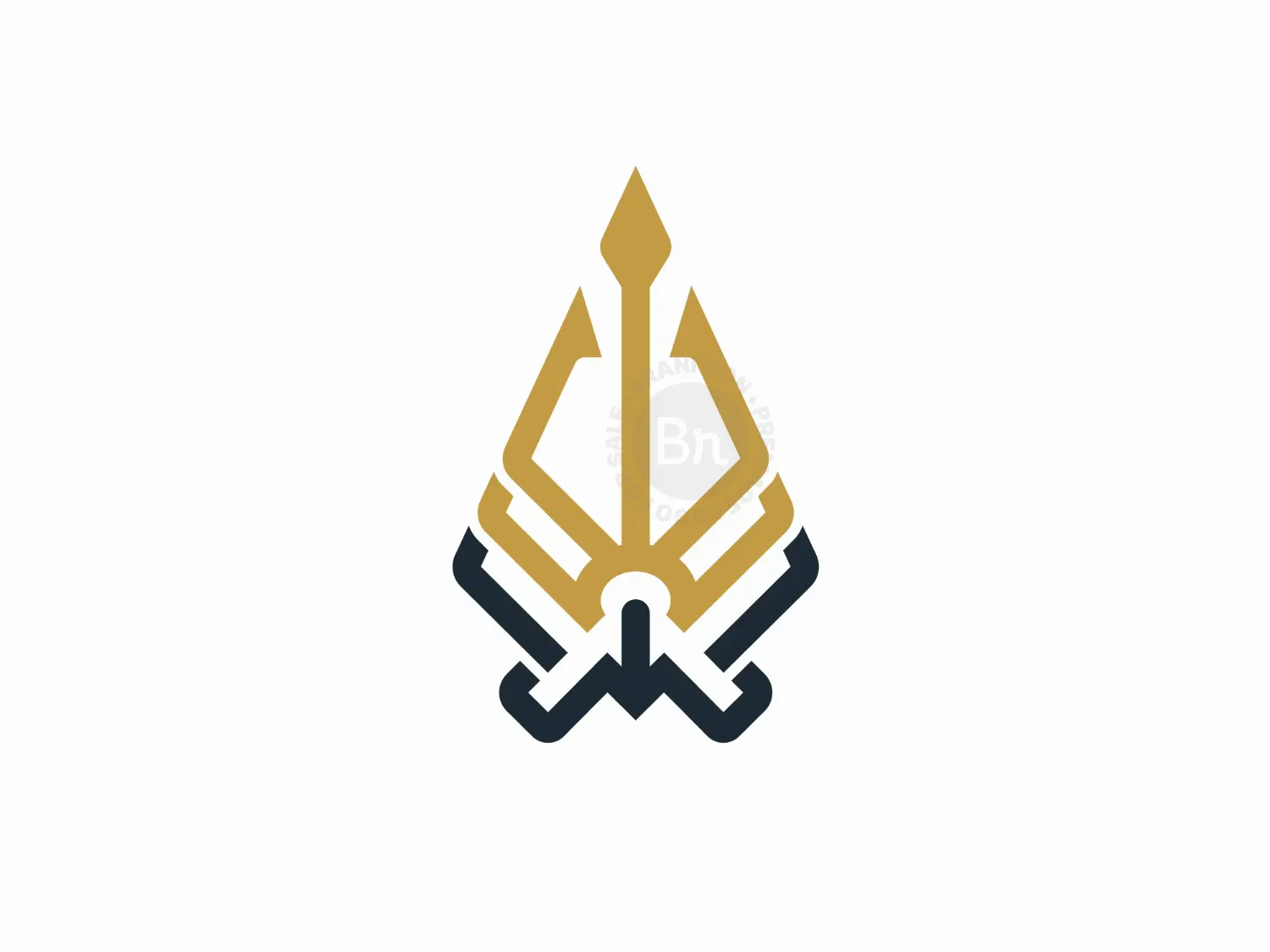 Trident Octopus Kraken Logo