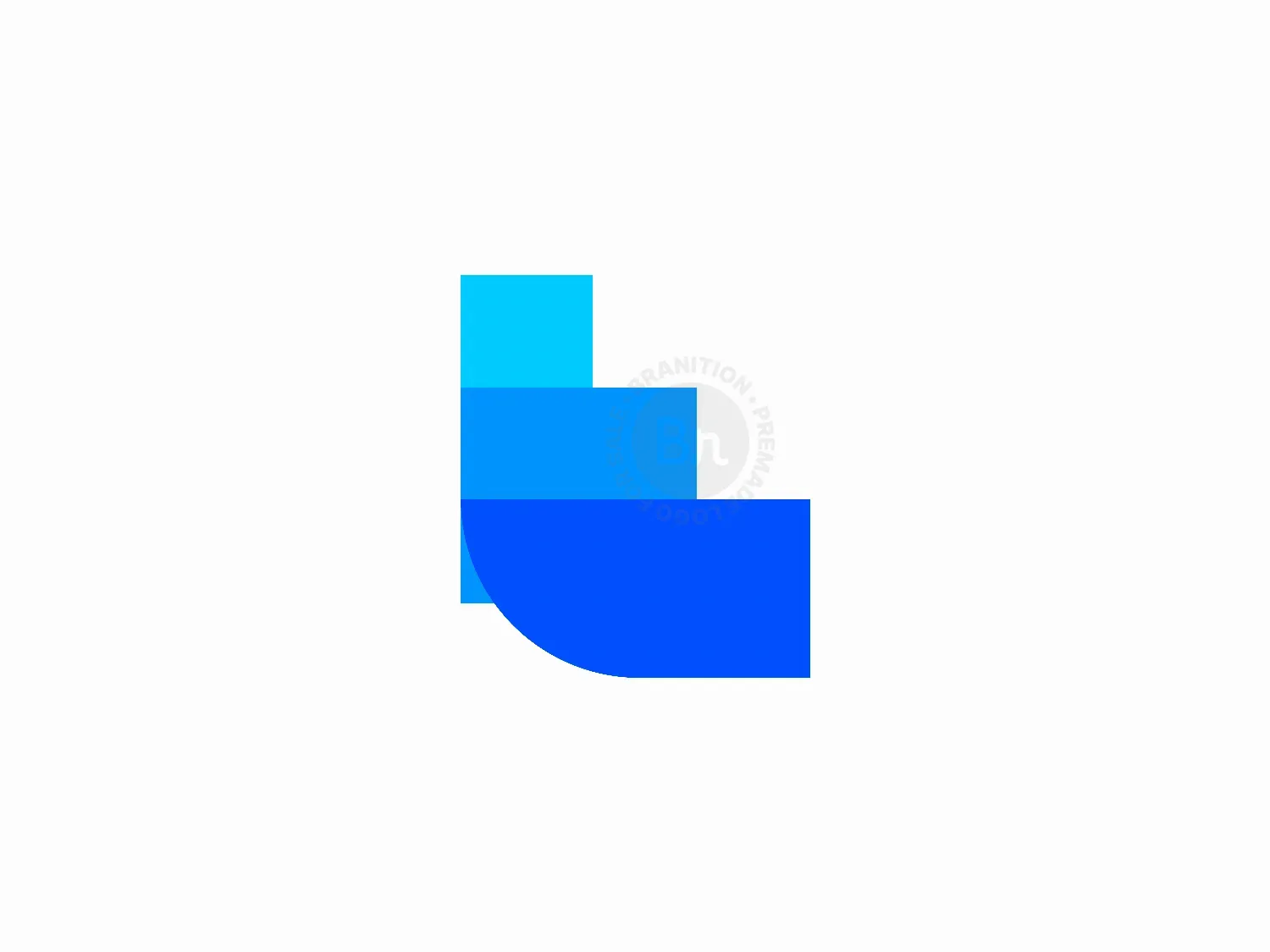 Abstract Layered L Letter Logo Design