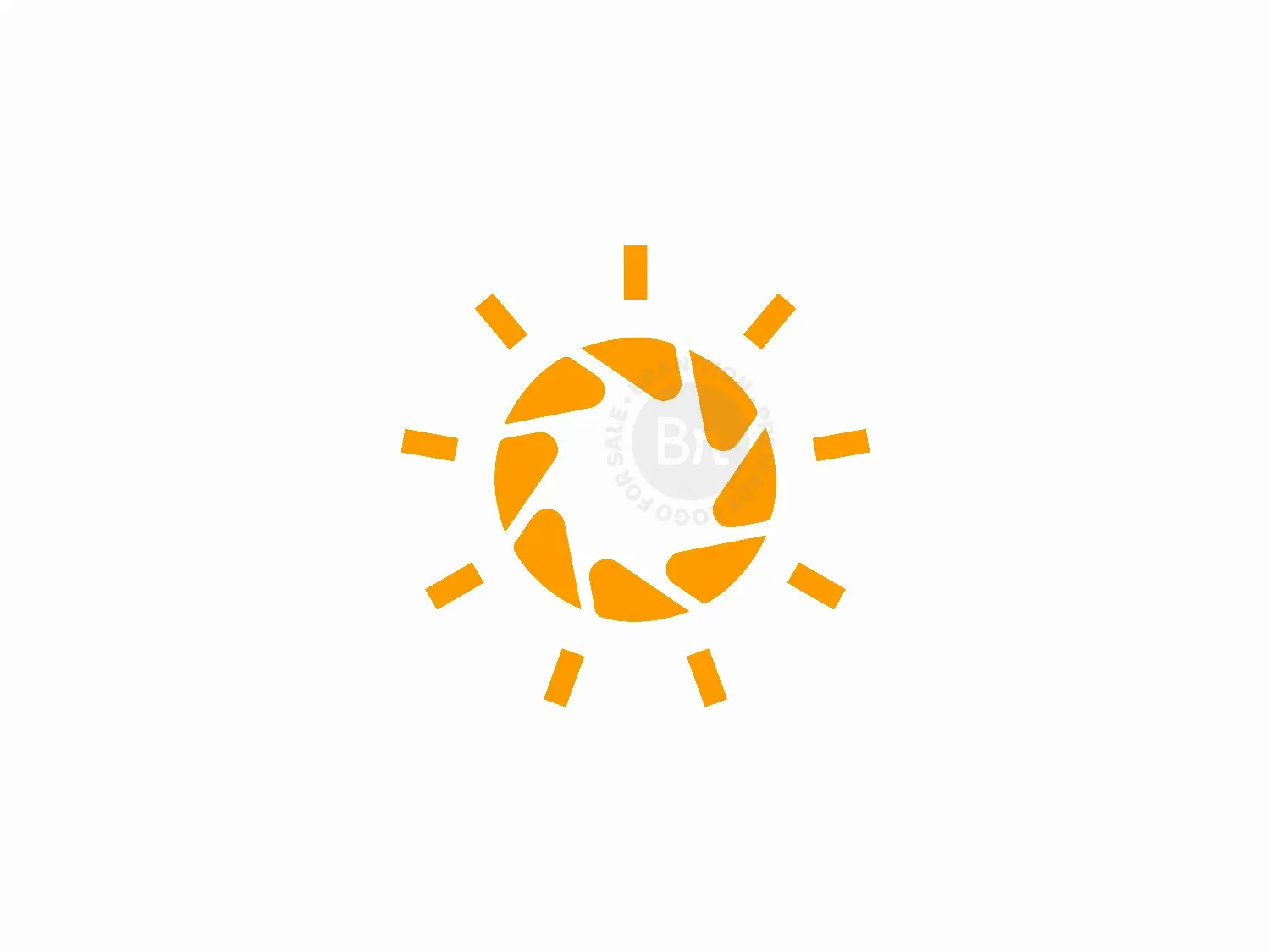 Abstract Sun Camera Logo Design