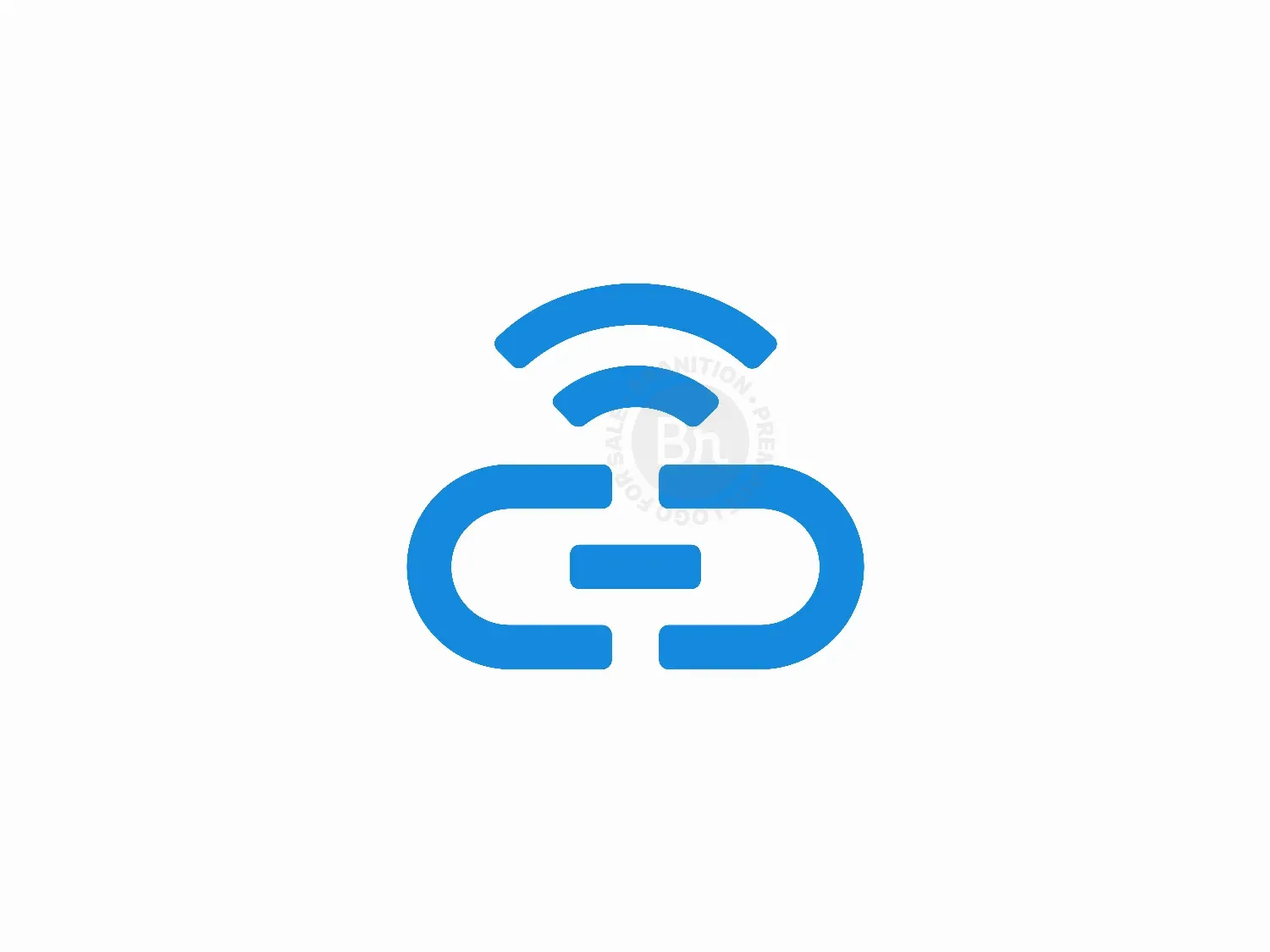 Abstract Chain WiFi Logo Design