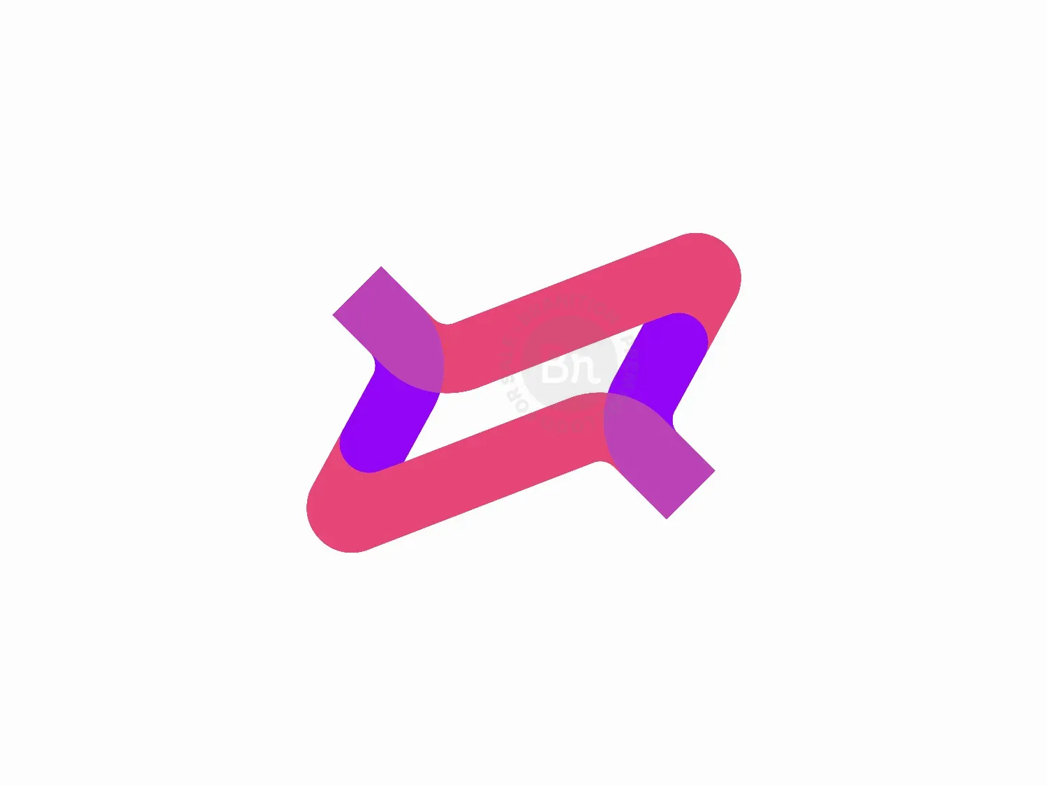 Colorful Interlocking Exchange Arrow Logo Design