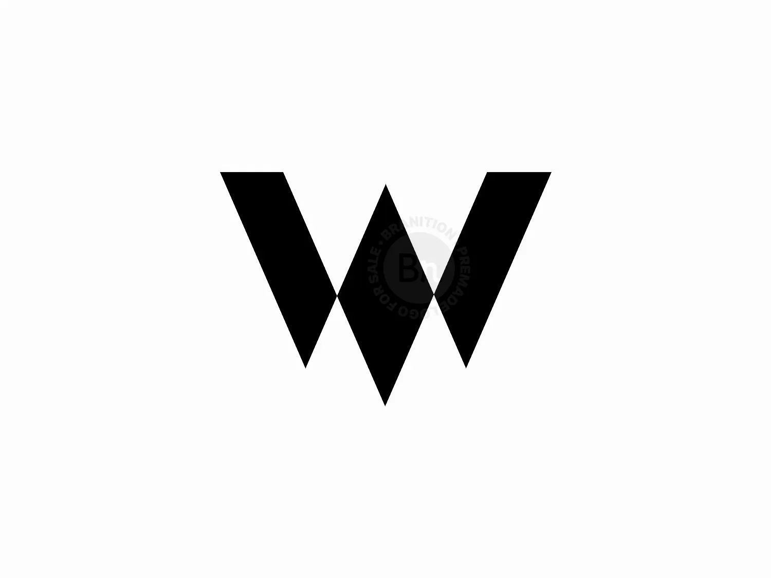 Abstract W Letter Logo Design
