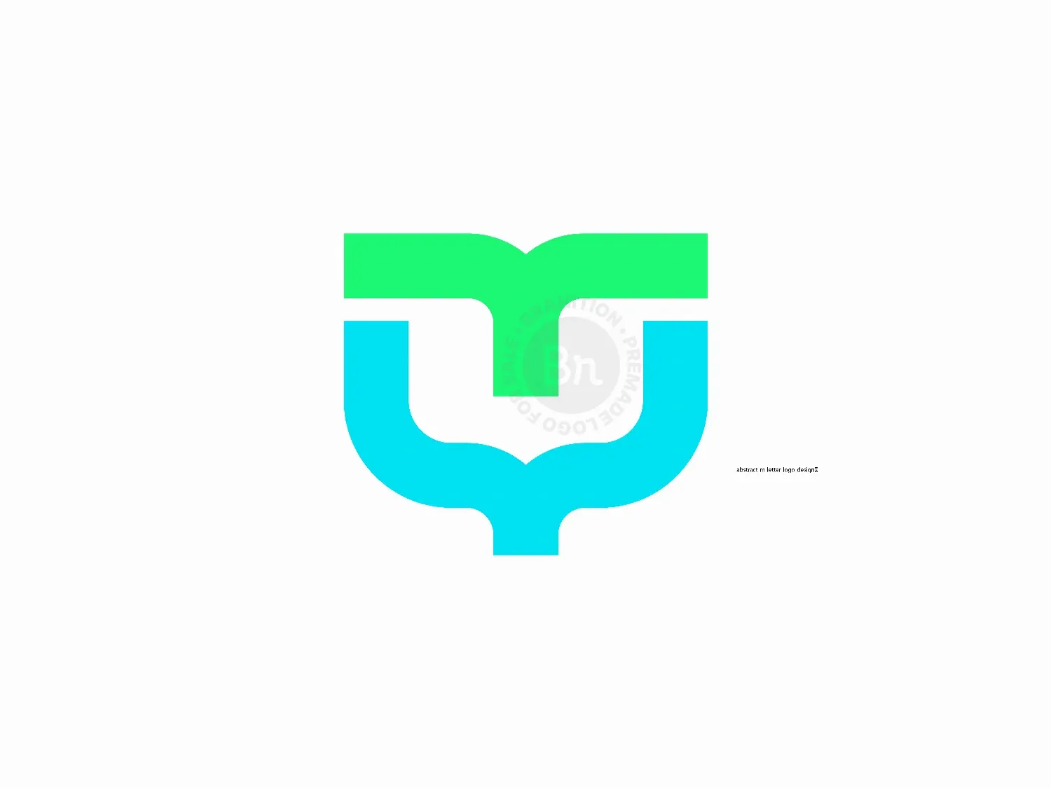 Abstract M Coding Logo Design