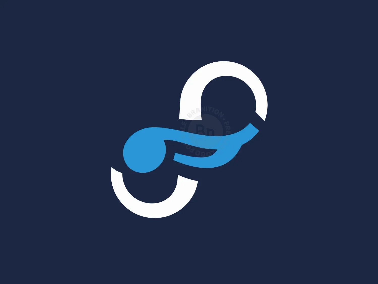 Letter S Infinity Music Note Logo