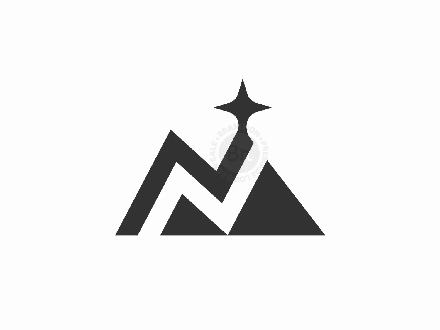Letter N North Star Mountain Logo