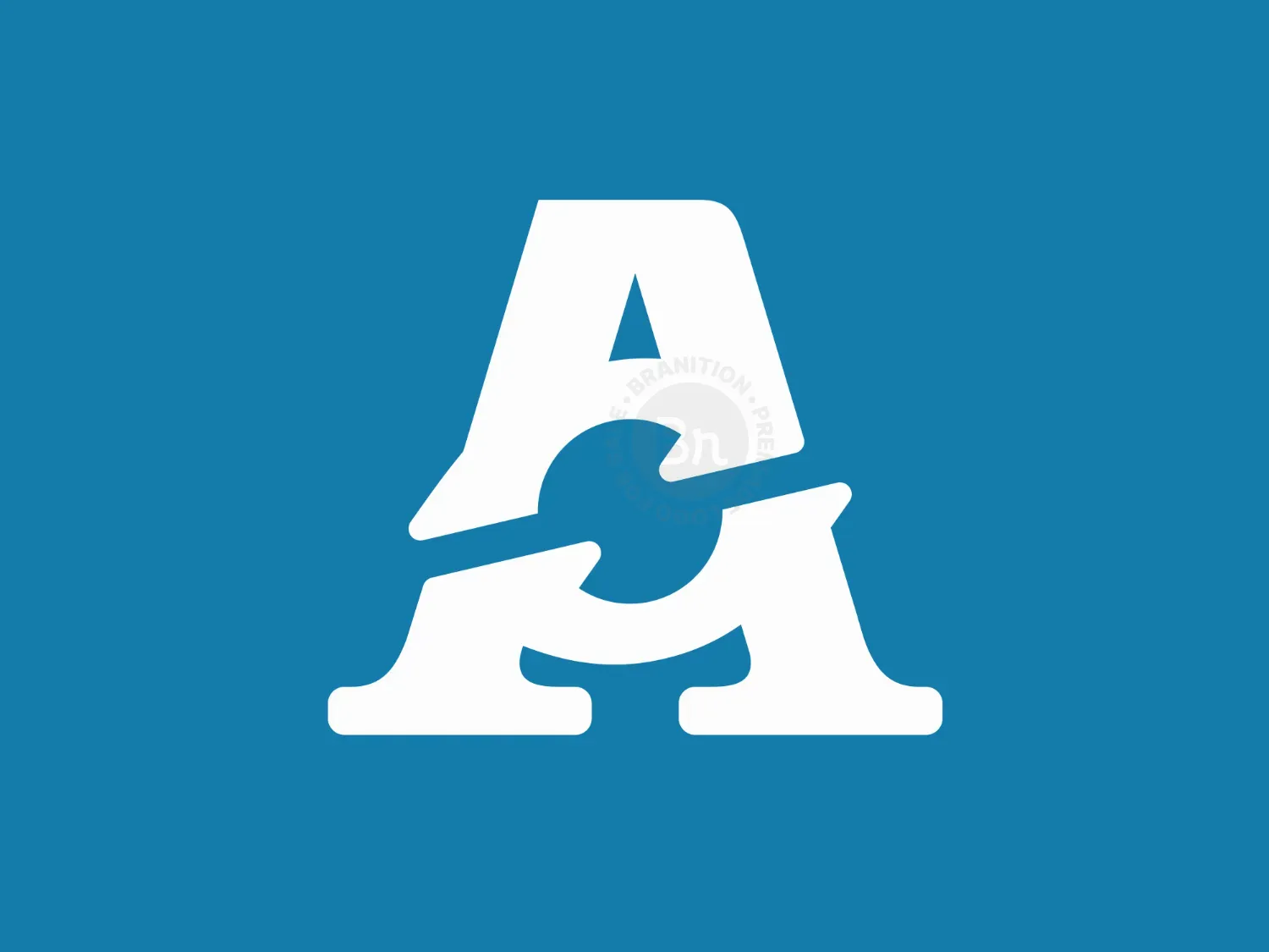 Letter A Unique Eye Logo