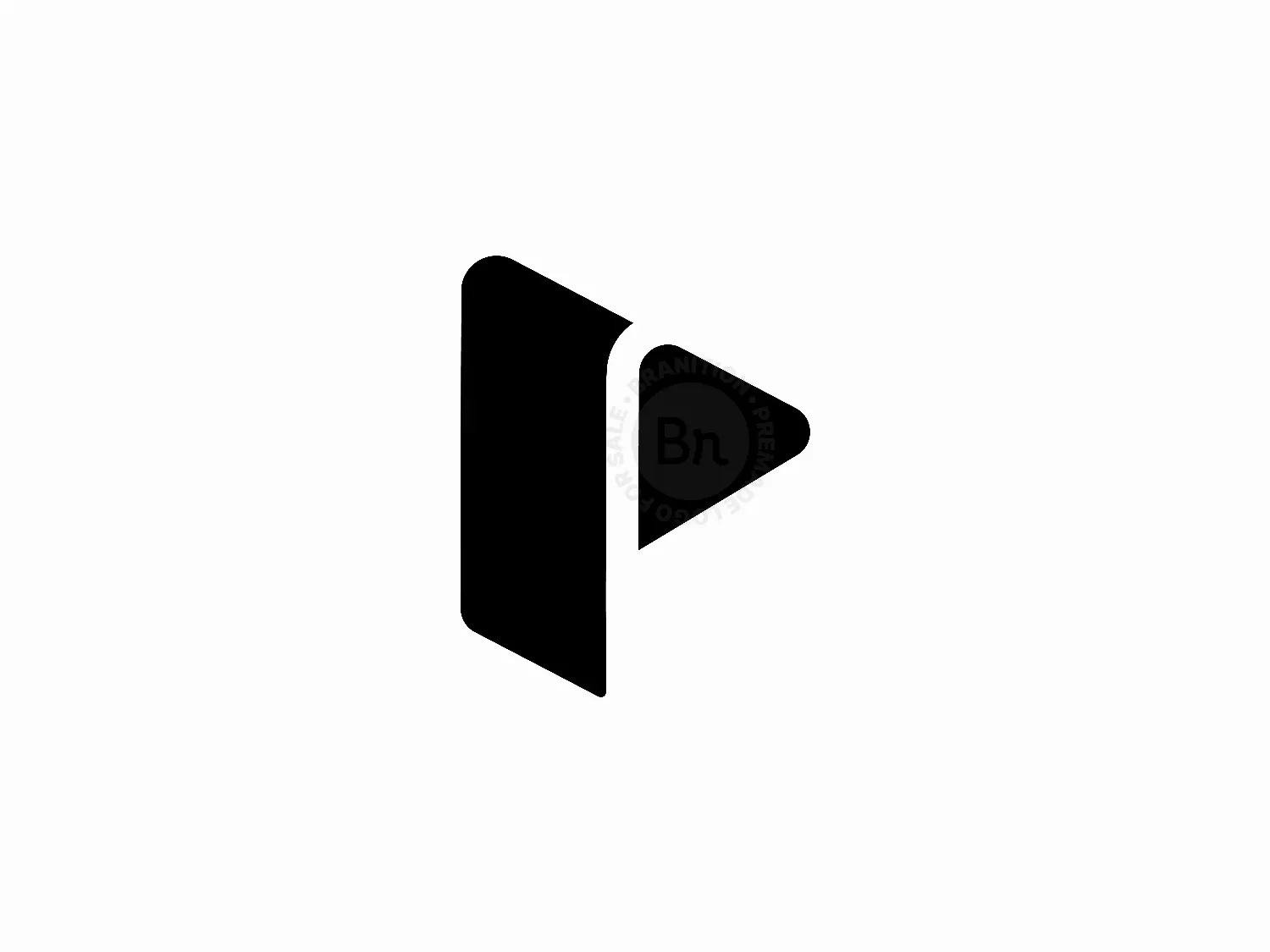 P Letter Media Logo Design