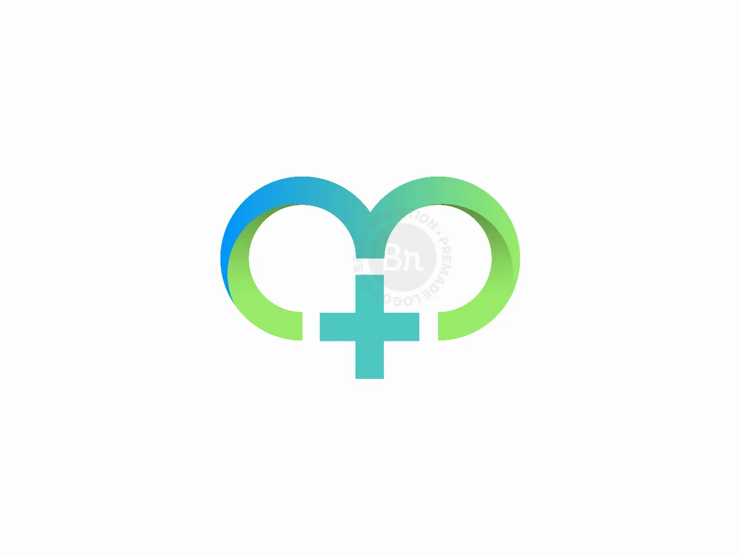 Abstract Interlocking Plus Logo Design