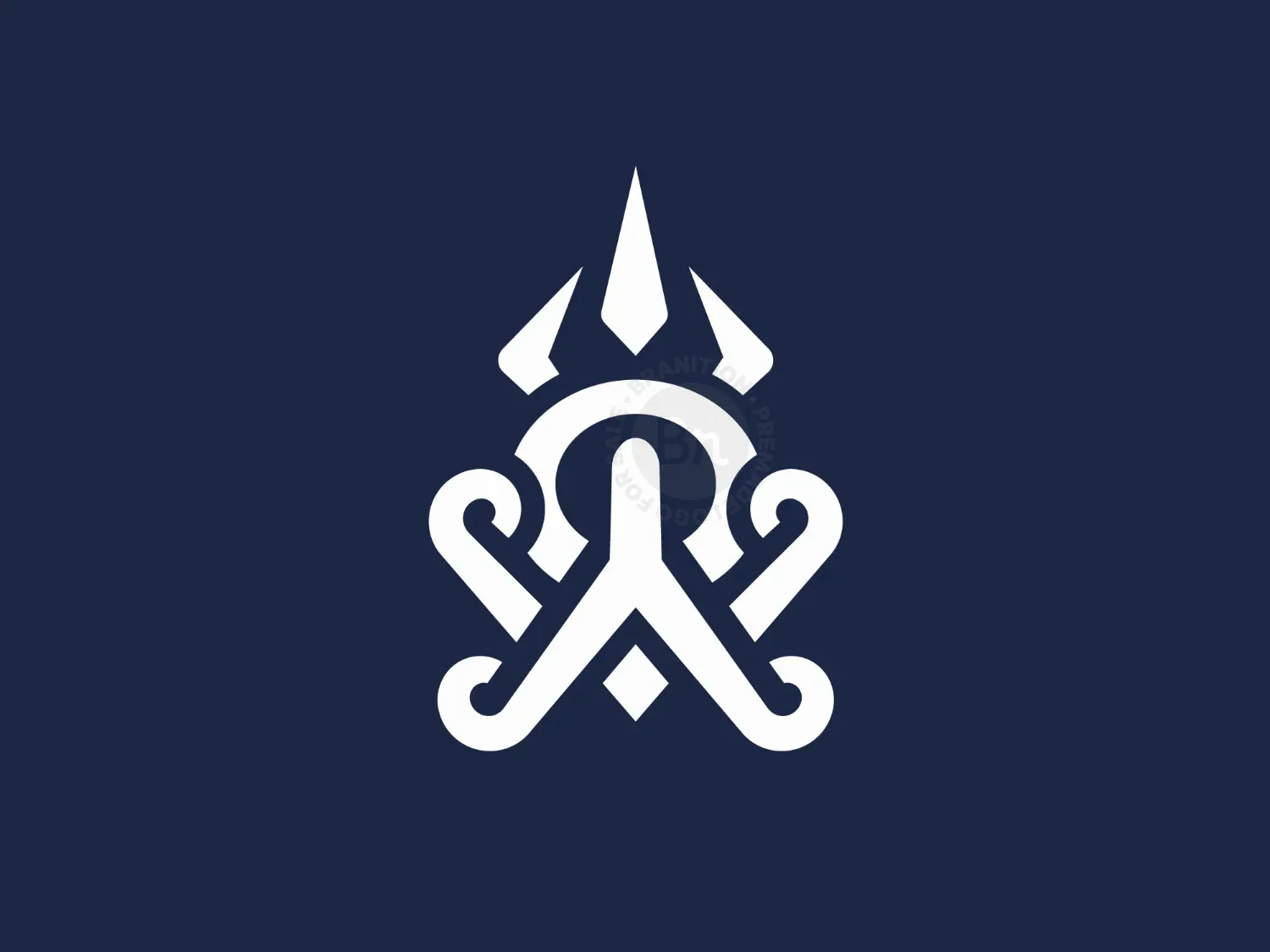 Trident Octopus Logo