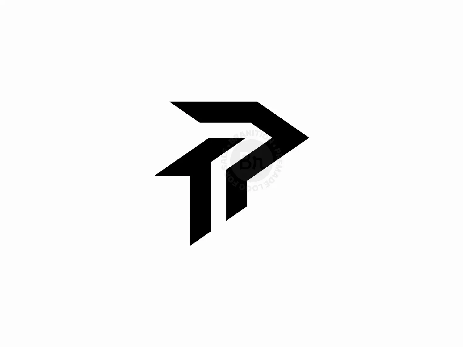 Letter TP Forward Arrow Logo