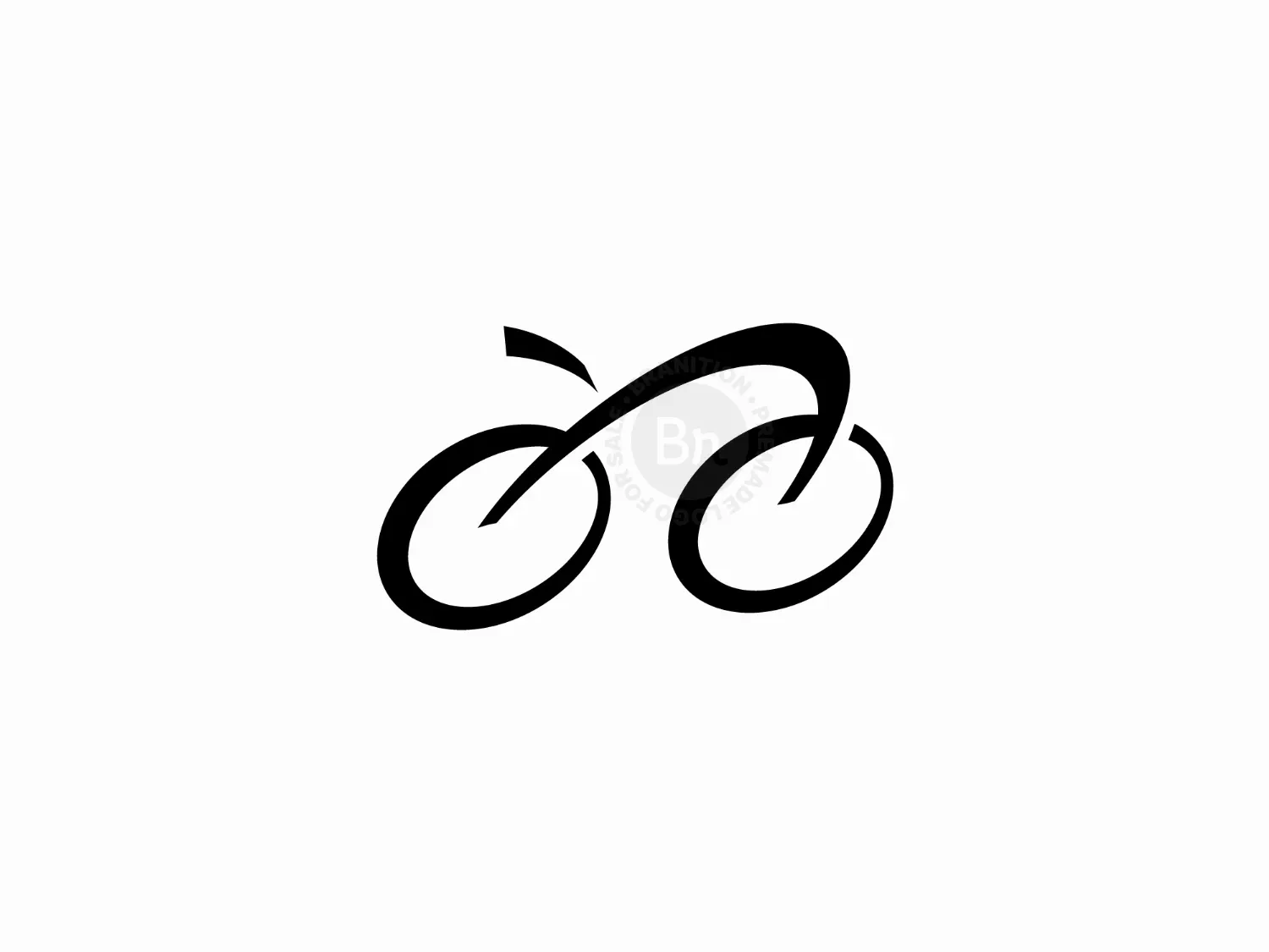 Minimal Bicycle Line Logo